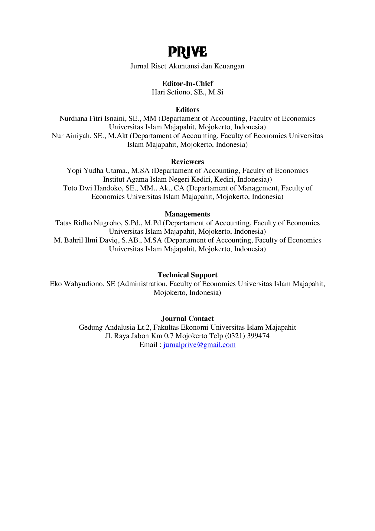 JURIS Cover Table of Contents