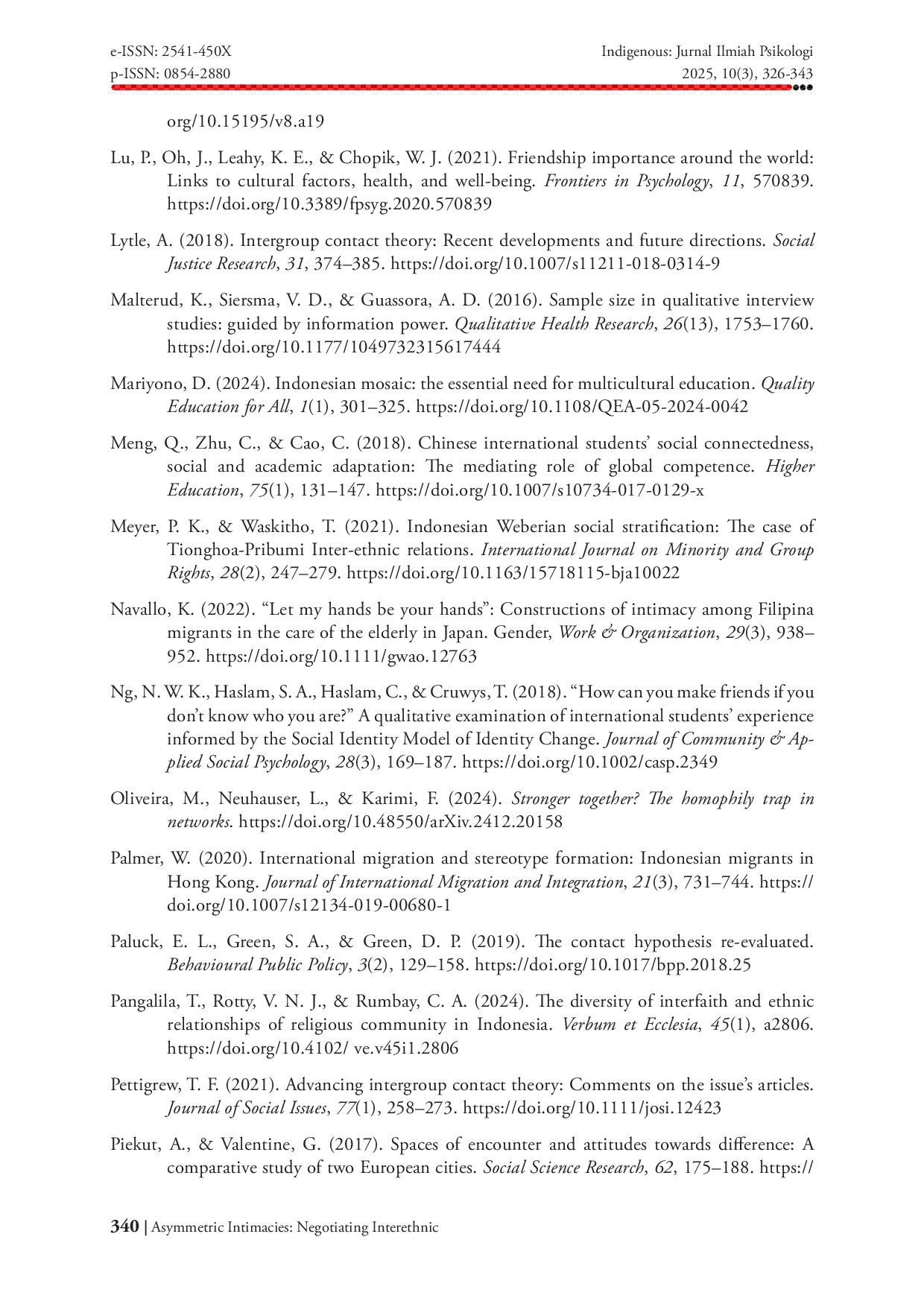 JURIS Asymmetric Intimacies Negotiating Inter ethnic Friendship Between Migrants and Urban Hosts in Selected Javanese Cities
