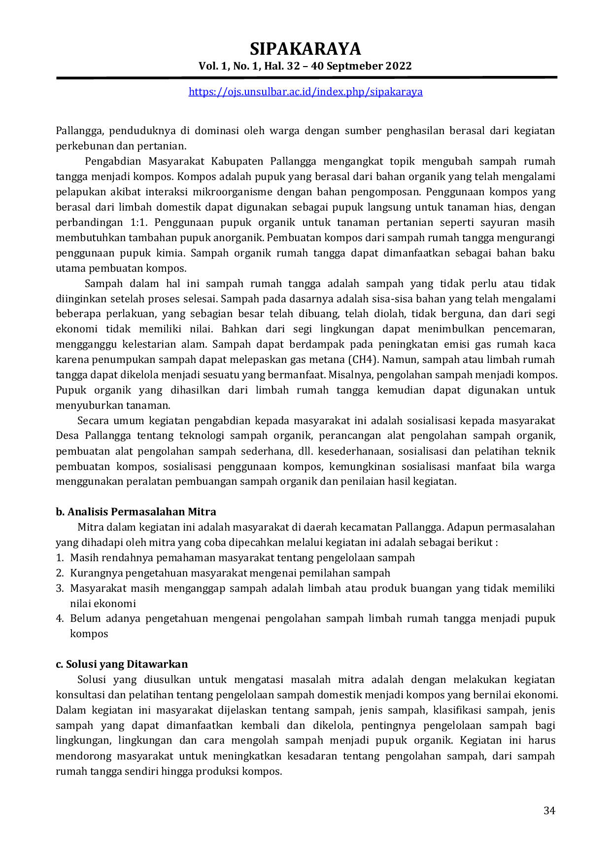 JURIS Pelatihan Pembuatan Pupuk Kompos dari Limbah Rumah Tangga di Kecamatan Pallangga