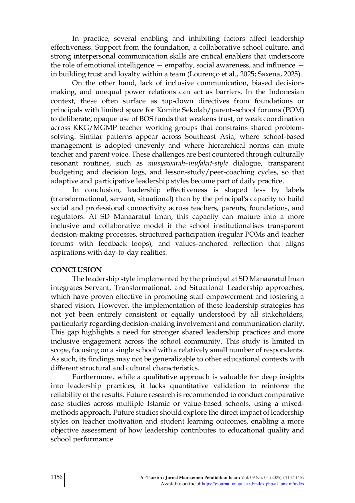 JURIS Building Trust and Collaboration The Impact of Hybrid Leadership on Stakeholder Relations in Islamic Education