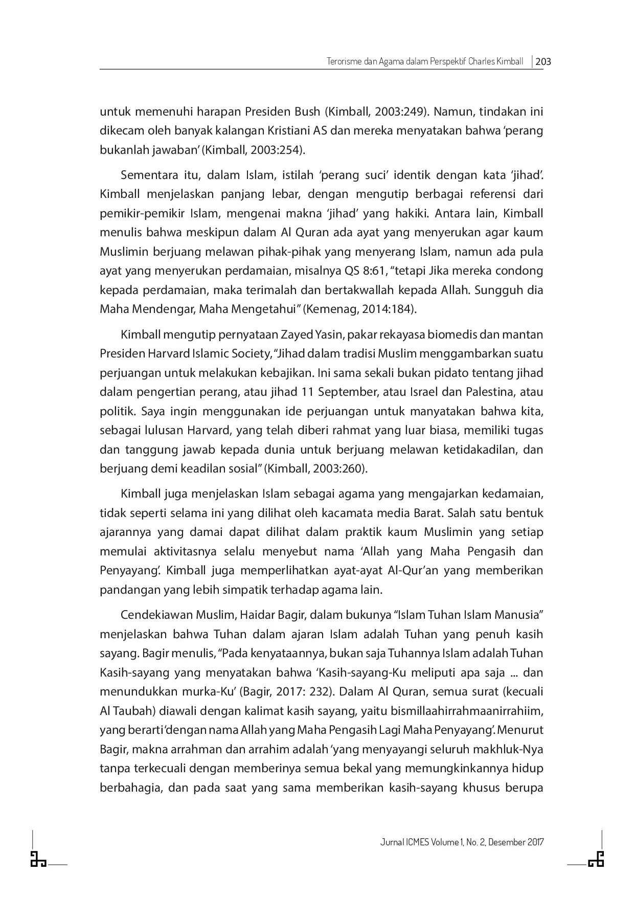 juris Terorisme Dan Agama Dalam Perspektif Charles Kimball
