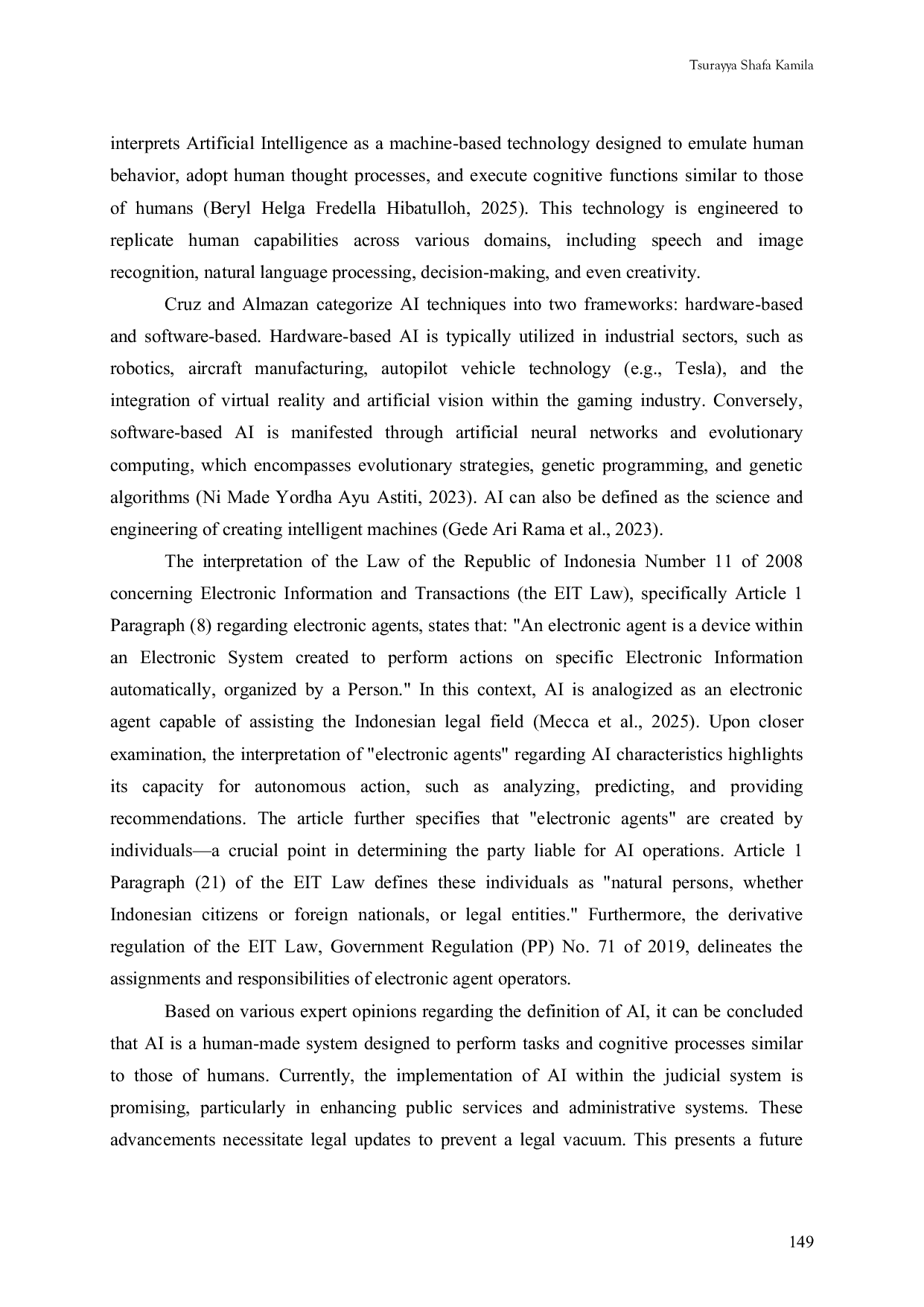 JURIS The Role of Artificial Intelligence in Criminal Procedure Law Can It Be Considered a Legal Subject