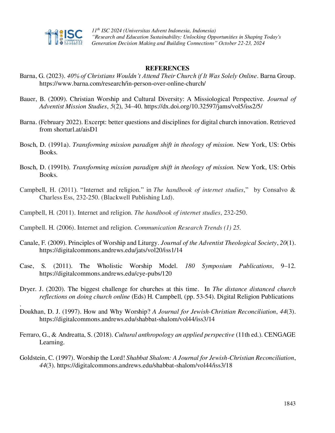 JURIS Biblical Worship Biblical Worship Towards a Framework of Digital Worship in Africa