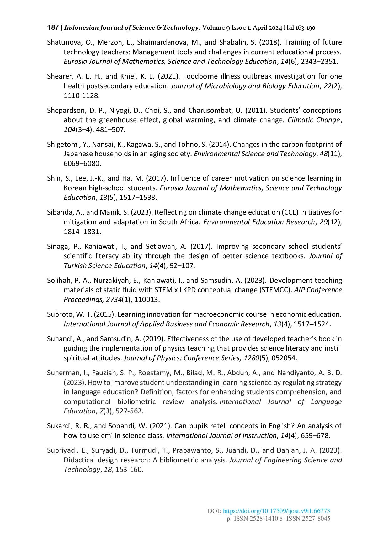 juris Prototype of Greenhouse Effect for Improving Problem Solving Skills in Science Technology Engineering and Mathematics STEM Education for Sustainable Development ESD Literature Review Bibliome