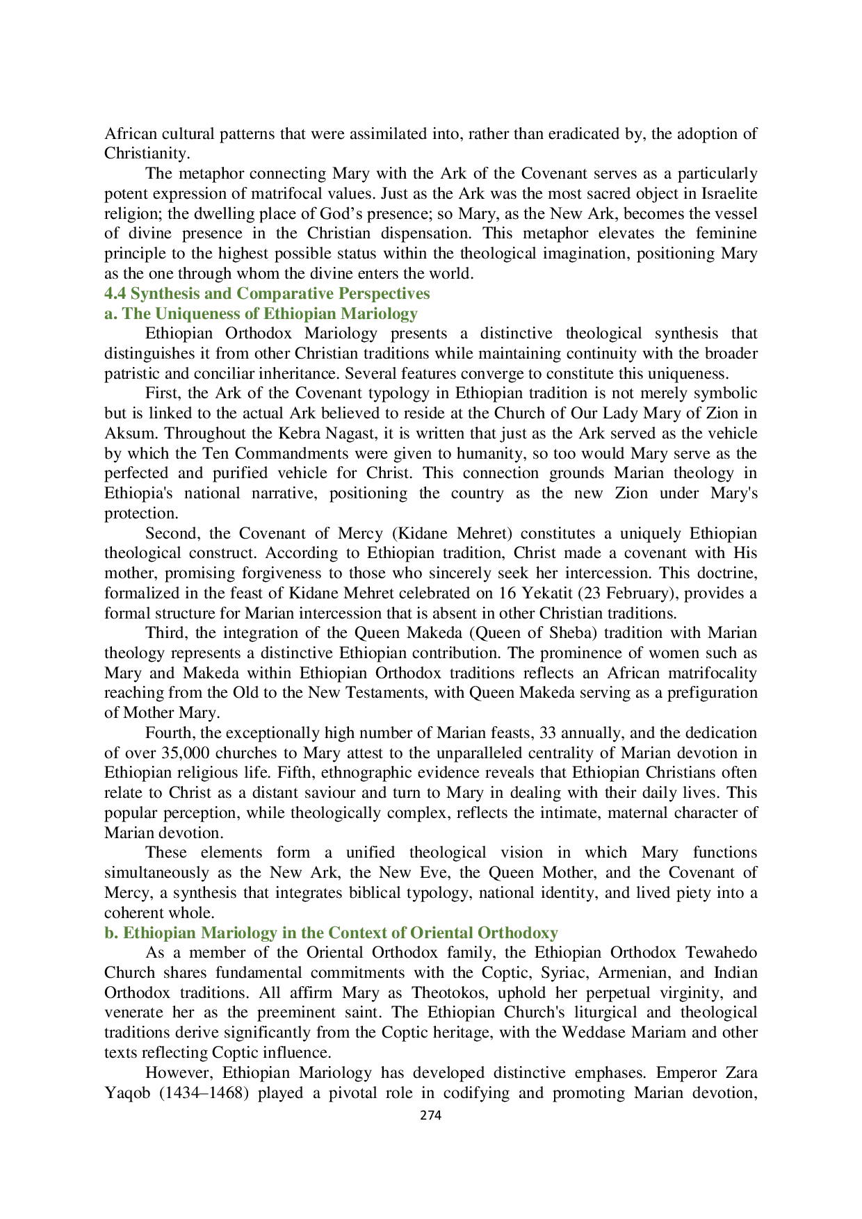 JURIS Biblical Typology and Popular Mariology in the Ethiopian Orthodox Tewahedo Church The Ark the Theotokos and the Covenant of Mercy