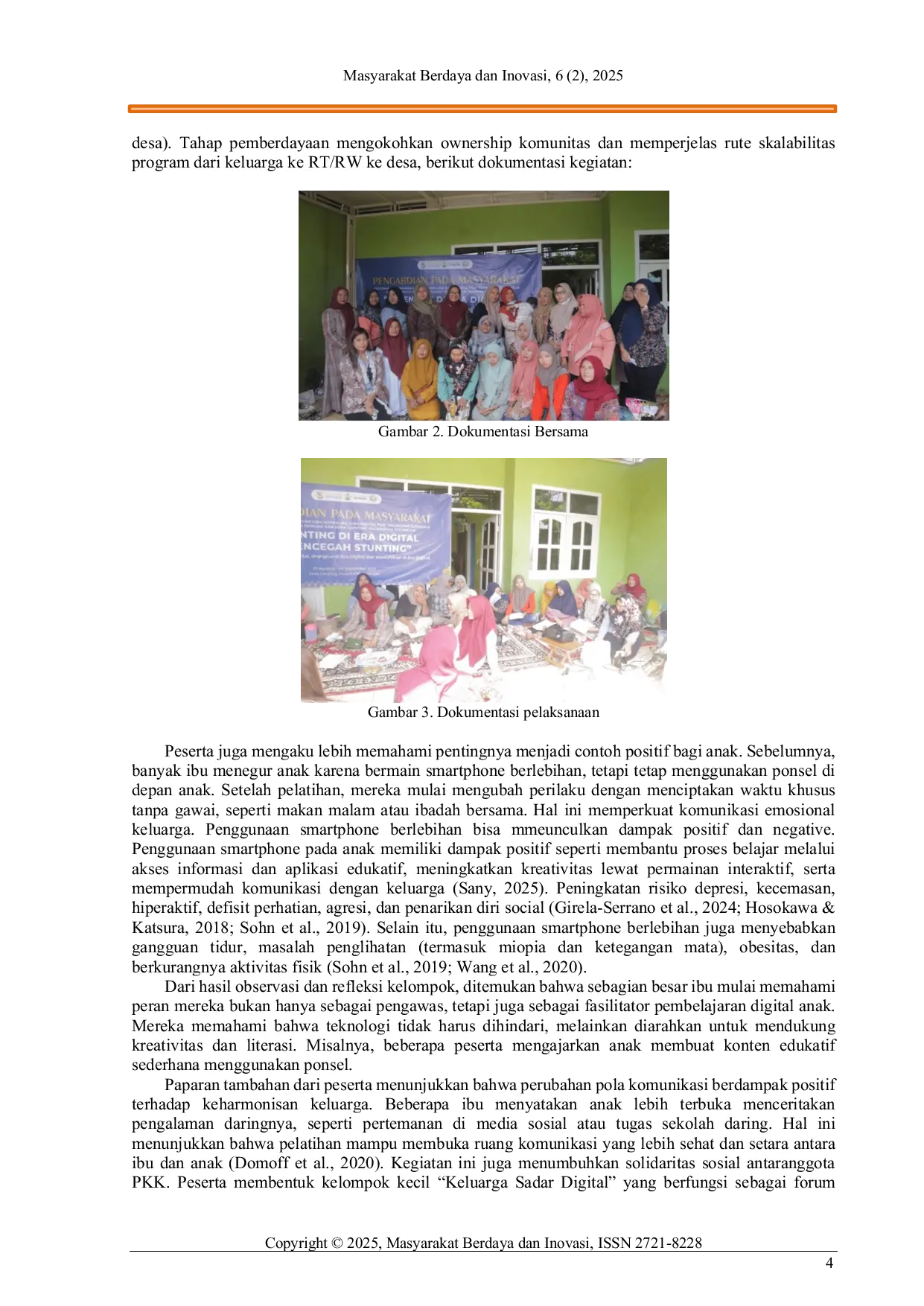 JURIS Peran Parenting Komunikasi Efektif Keluarga Di Era Digital Bagi Ibu Ibu Pkk Di Desa Grinting Kecamatan Tulangan Kabupaten Sidoarjo