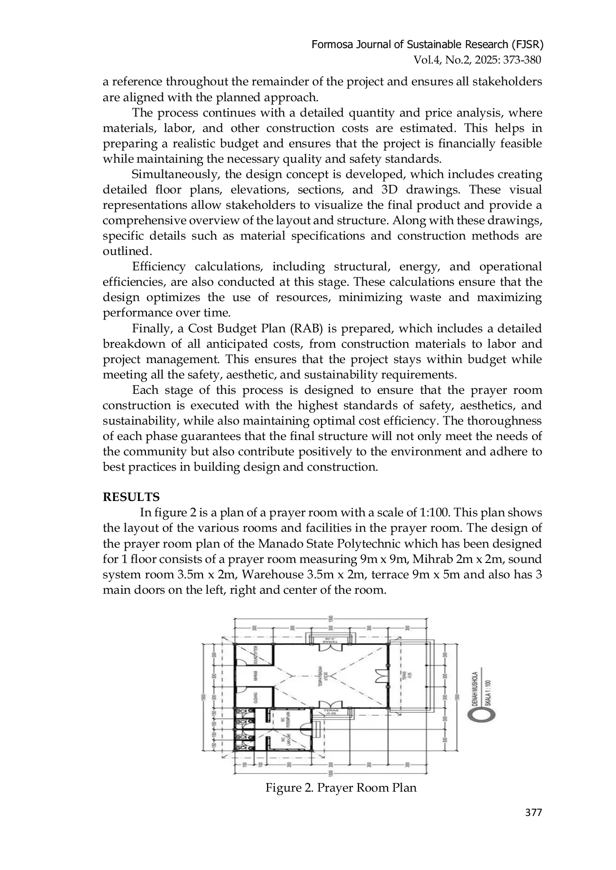 JURIS Design and Analysis Structural of a Sustainable Prayer Hall Building Using Precast Concrete