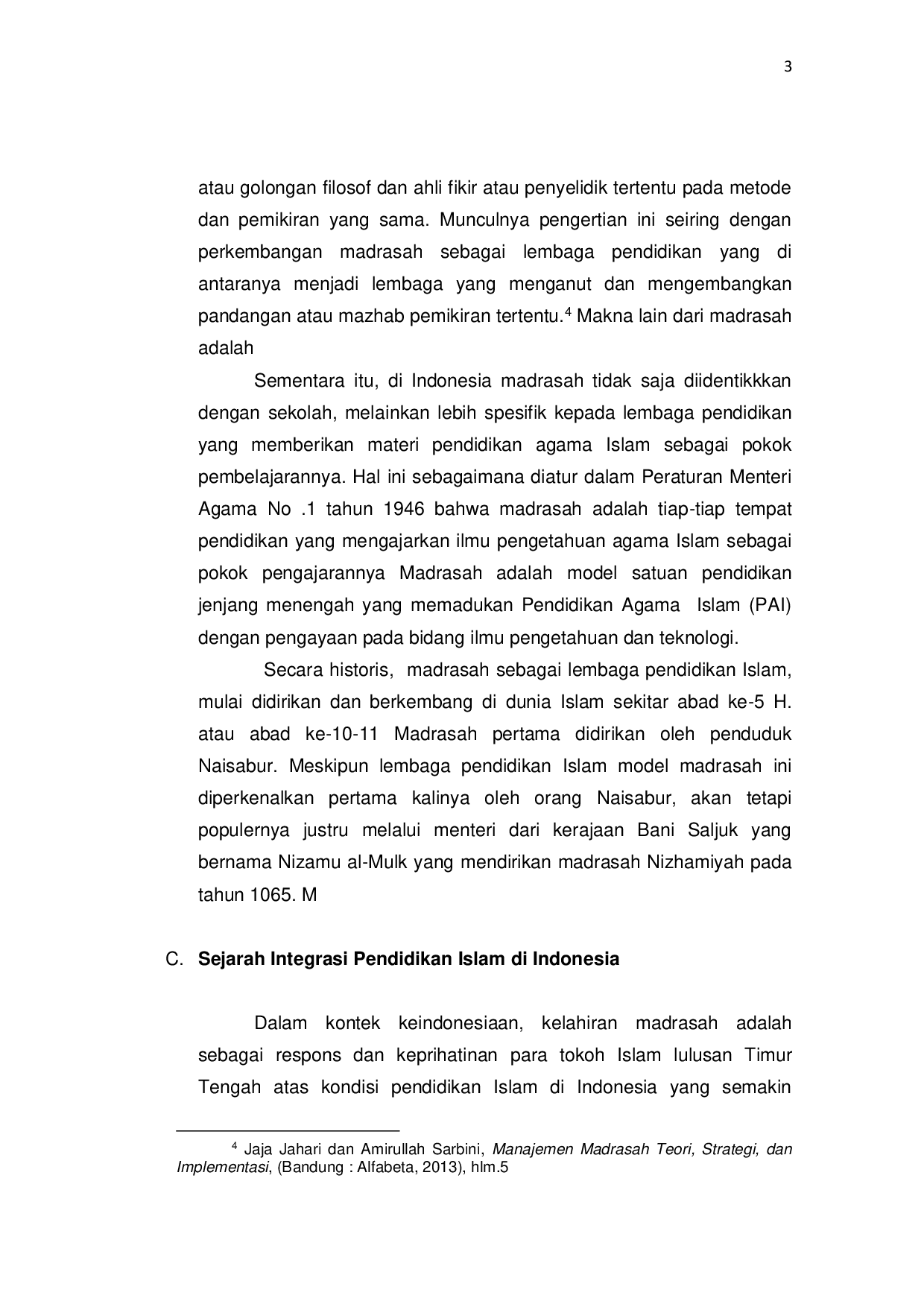 JURIS Pendidikan Madrasah Suatu Model Pendidikan Integralistik