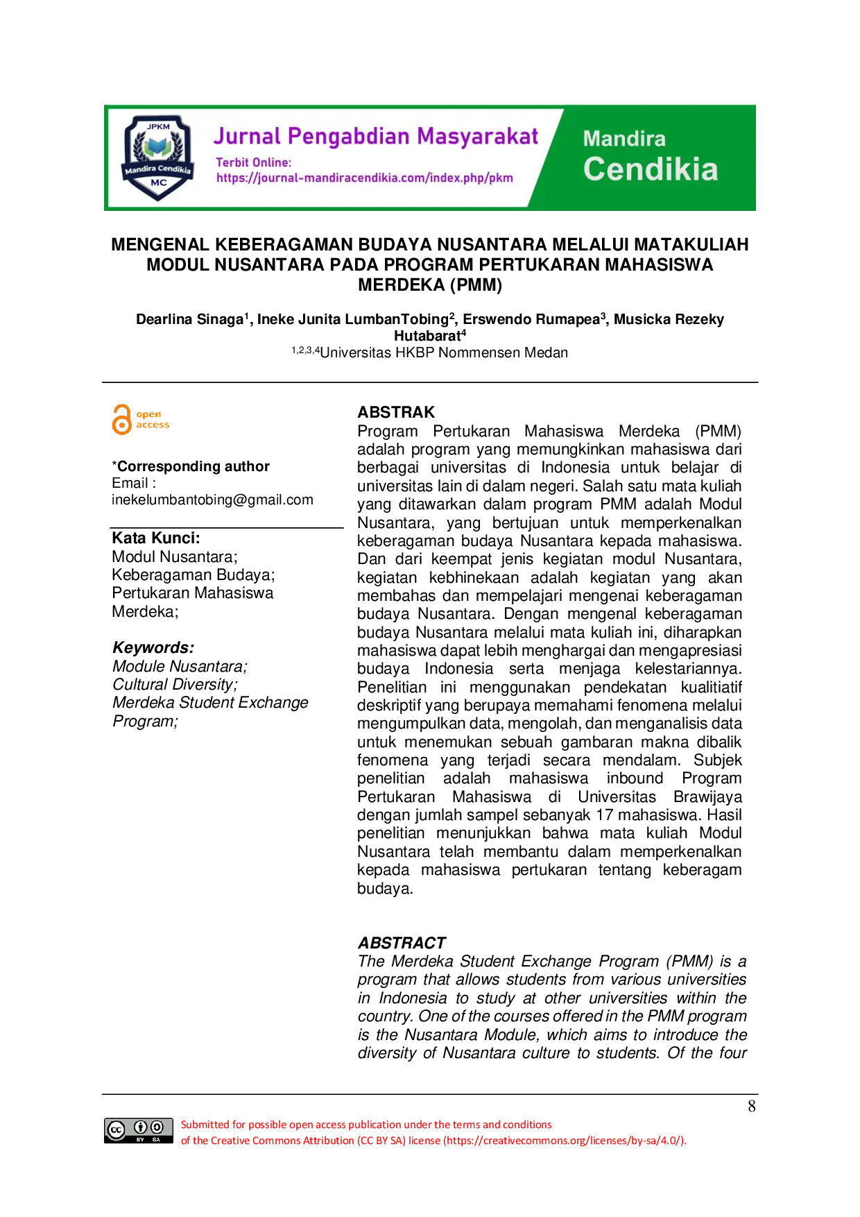 JURIS Mengenal Keberagaman Budaya Nusantara Melalui Matakuliah Modul Nusantara Pada Program Pertukaran Mahasiswa Merdeka PMM