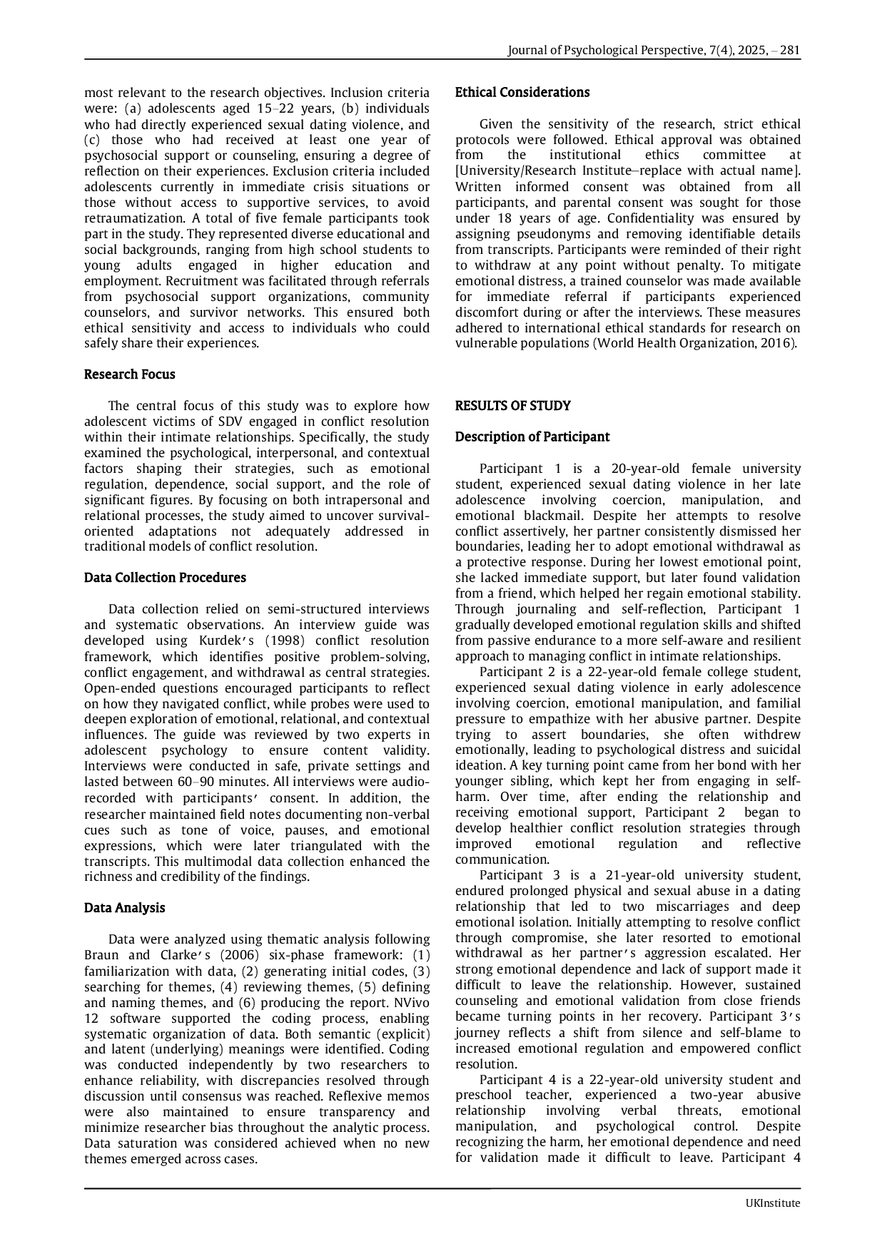 JURIS Conflict Resolution Strategies among Adolescent Victims of Sexual Dating Violence Emotional Dependence Regulation and Social Support