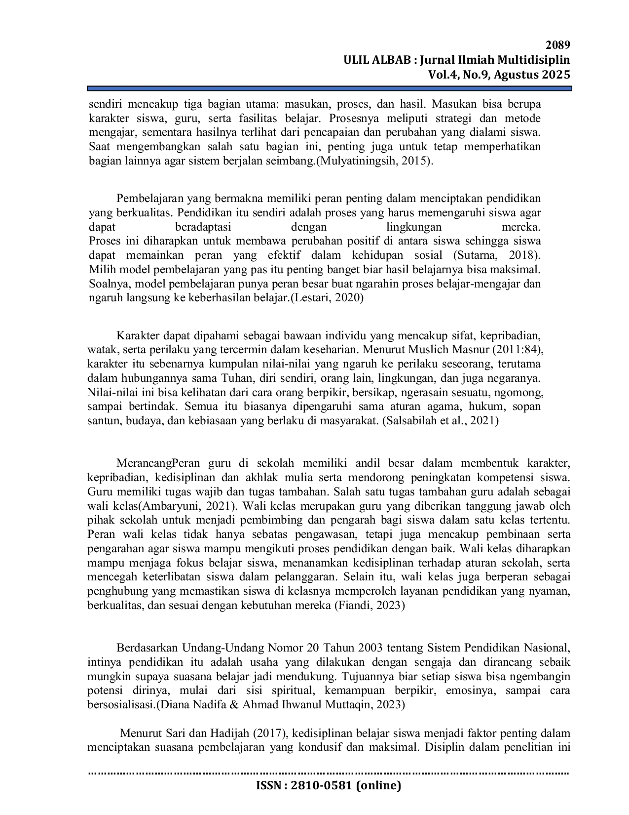 JURIS Efektivitas Layanan Bimbingan Dan Konseling Di SMA Negeri 1 Percut Sei Tuan