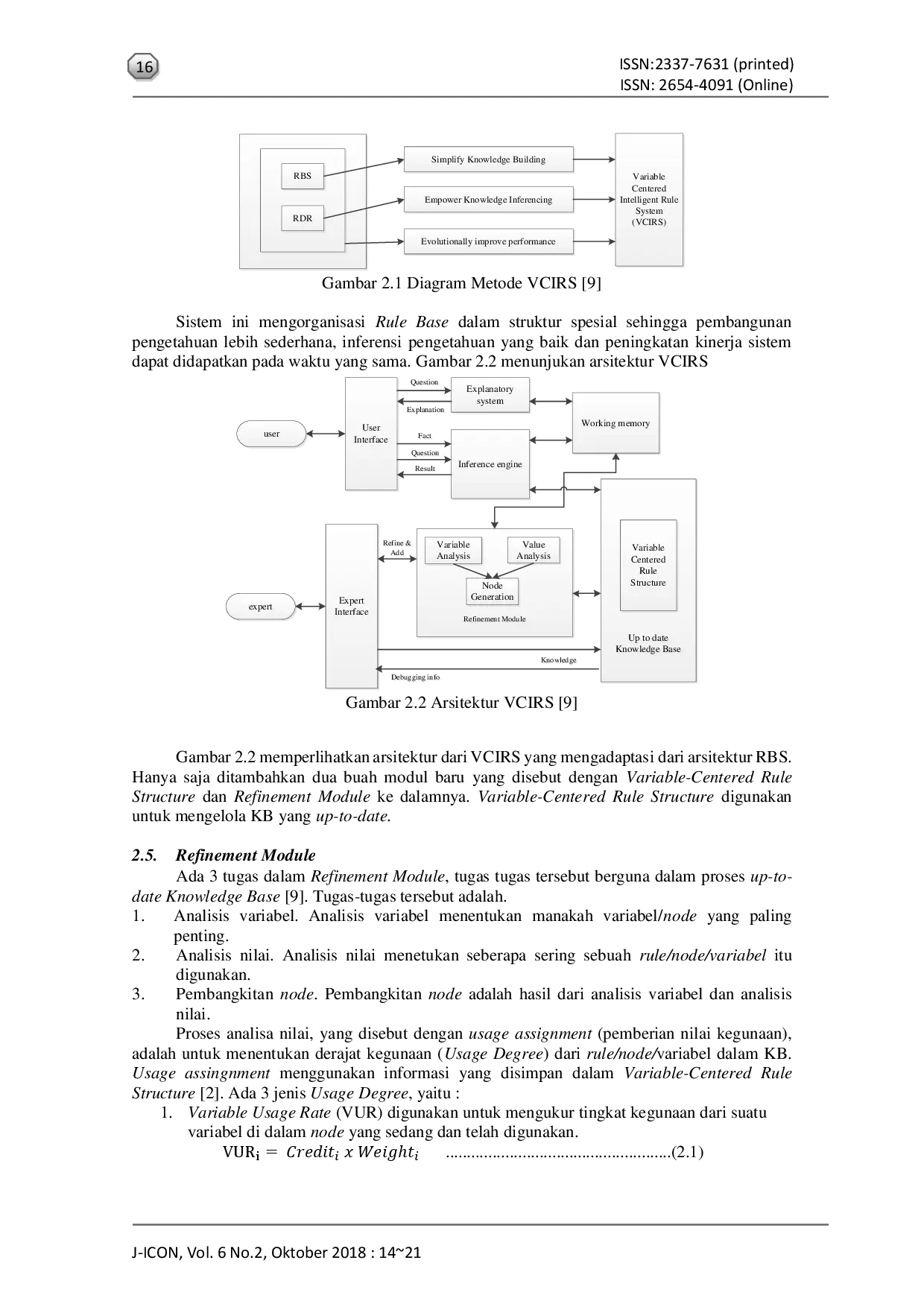 JURIS Diagnosa Hama Dan Penyakit Pada Tanaman Cabai Menggunakan Metode Variable Centered Intelligent Rule System Vcirs