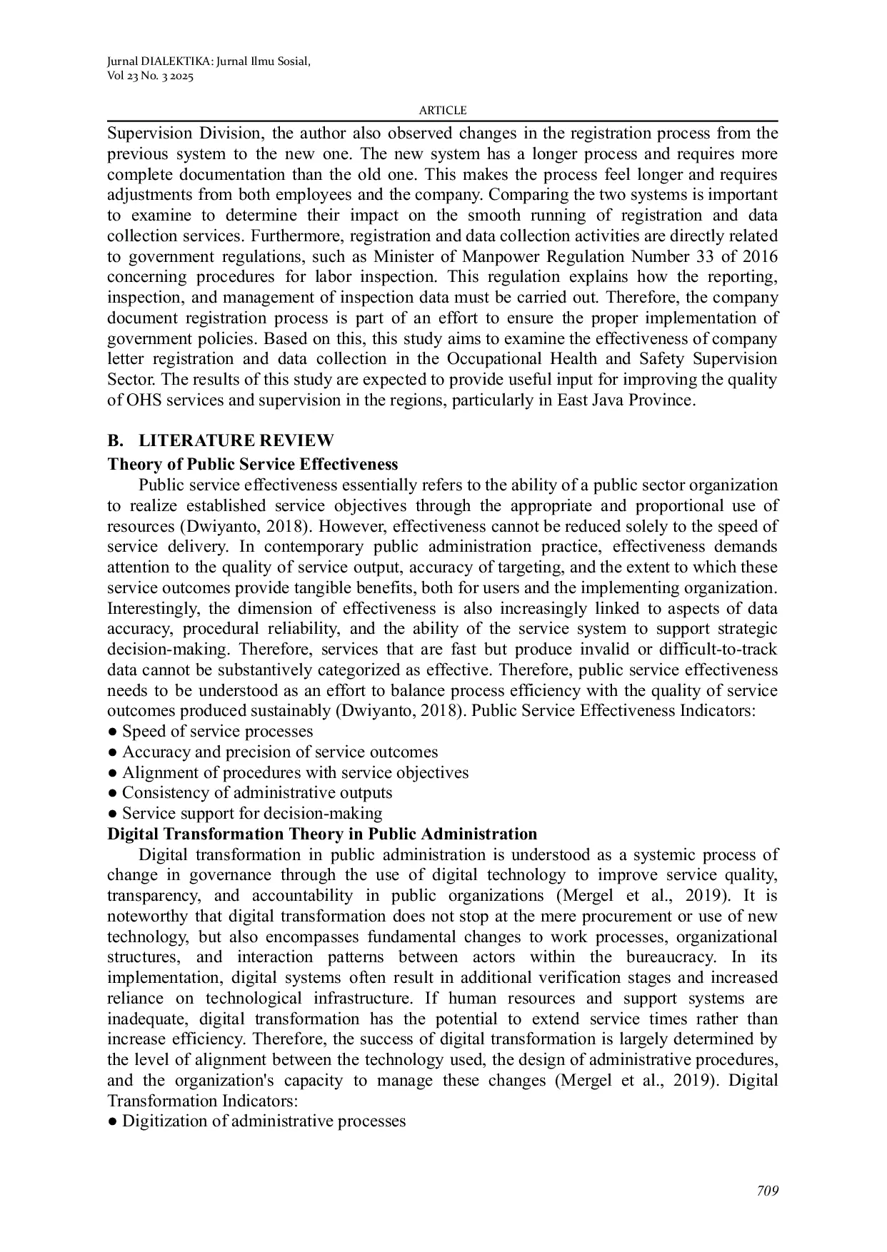 JURIS Analysis of the Effectiveness of Company Letter Registration and Data Collection in the Occupational Health and Safety Supervision Sector of the Manpower and Transmigration Service of East Java Provin