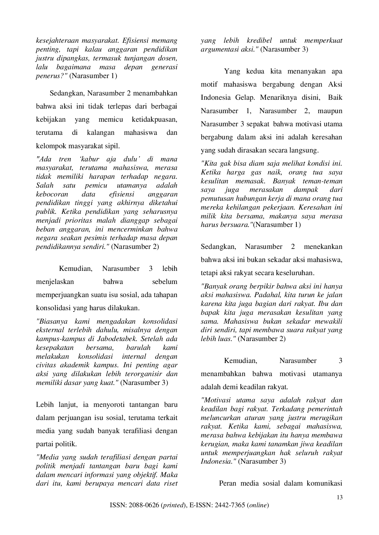 JURIS Analisis Strategi Komunikasi Politik Mahasiswa dalam Aksi Indonesia Gelap 2025