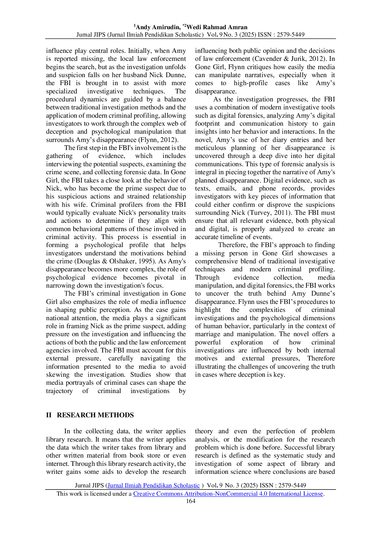 JURIS FBI Criminal Investigation Procedures On Finding A Missing Person In Gillian Flynn s Gone Girl