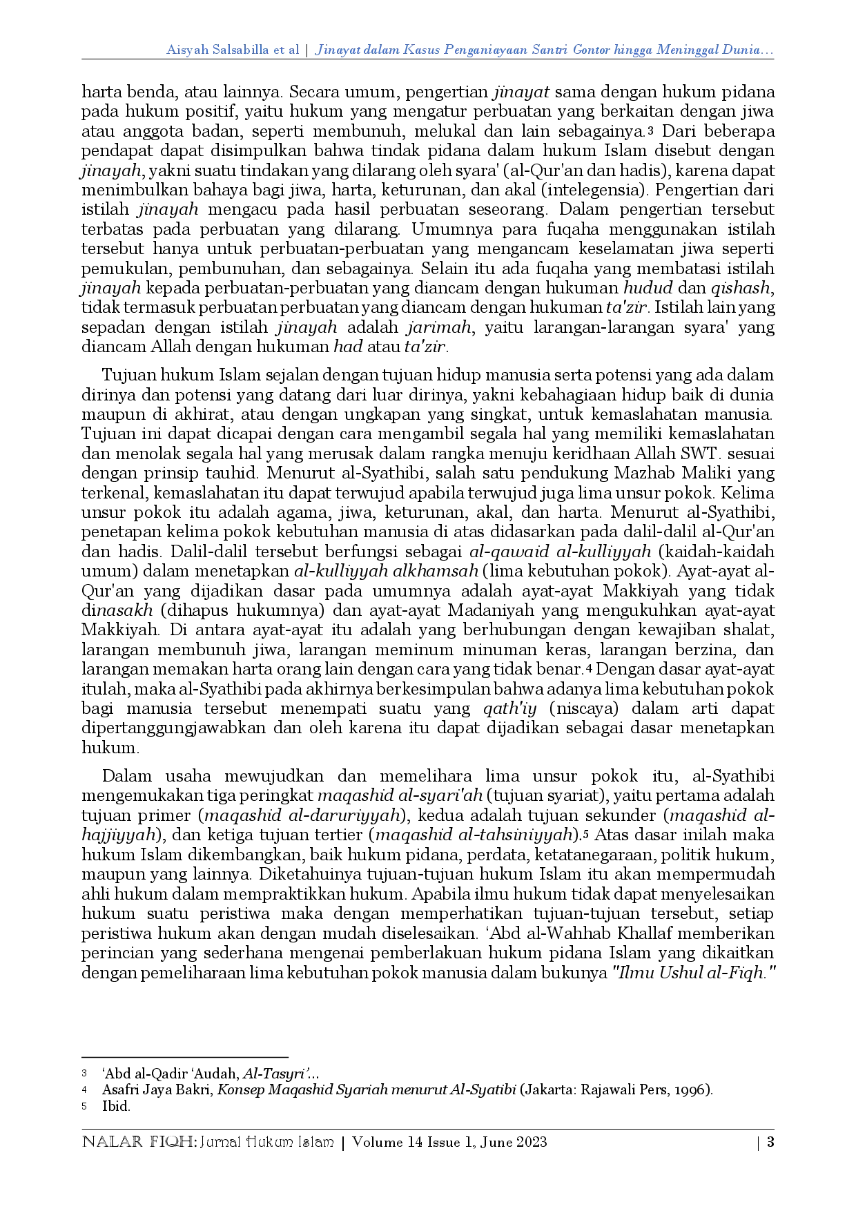 juris Jinayat Dalam Kasus Penganiayaan Santri Gontor Hingga Meninggal Dunia Dalam Lingkup Pendidikan