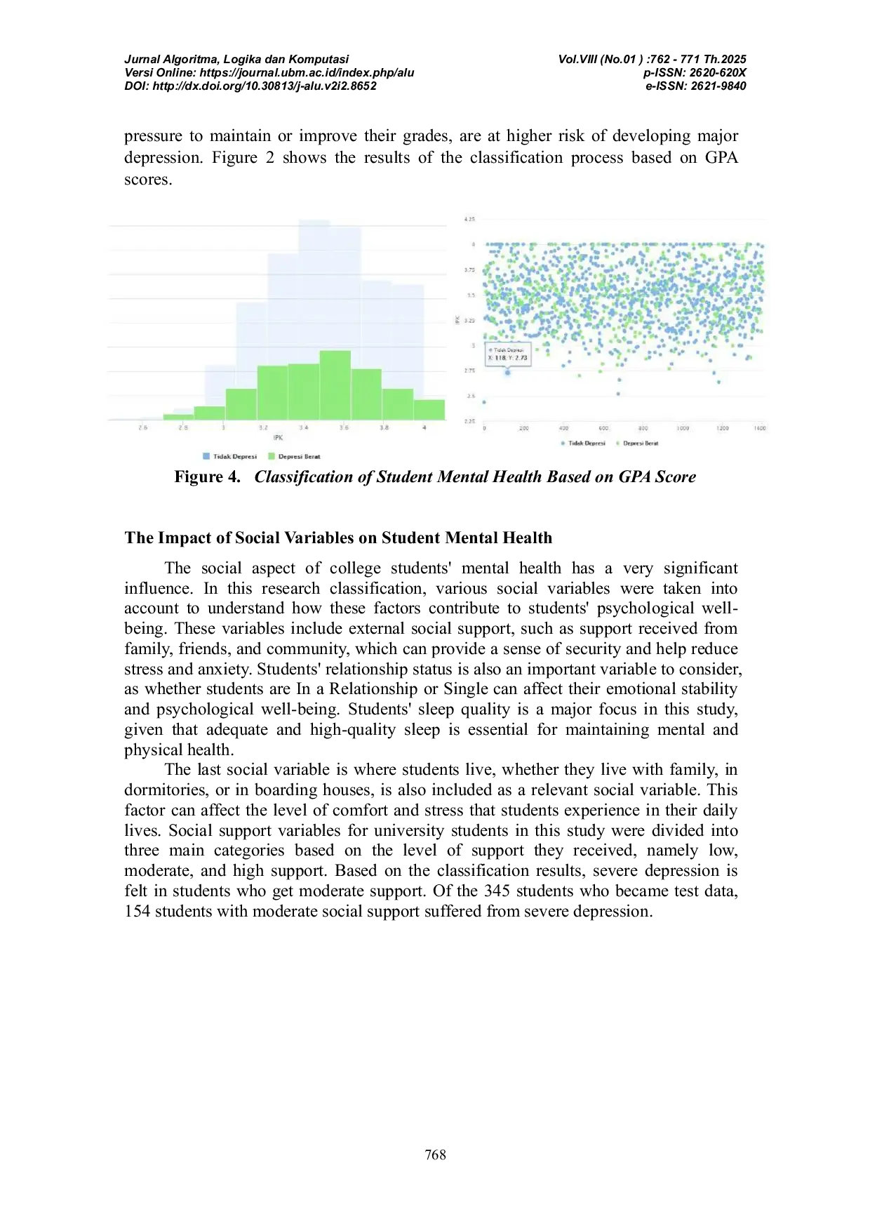 JURIS Classification Of Student Mental Health Based On Academic And Social Variables Using The Decision Tree Method