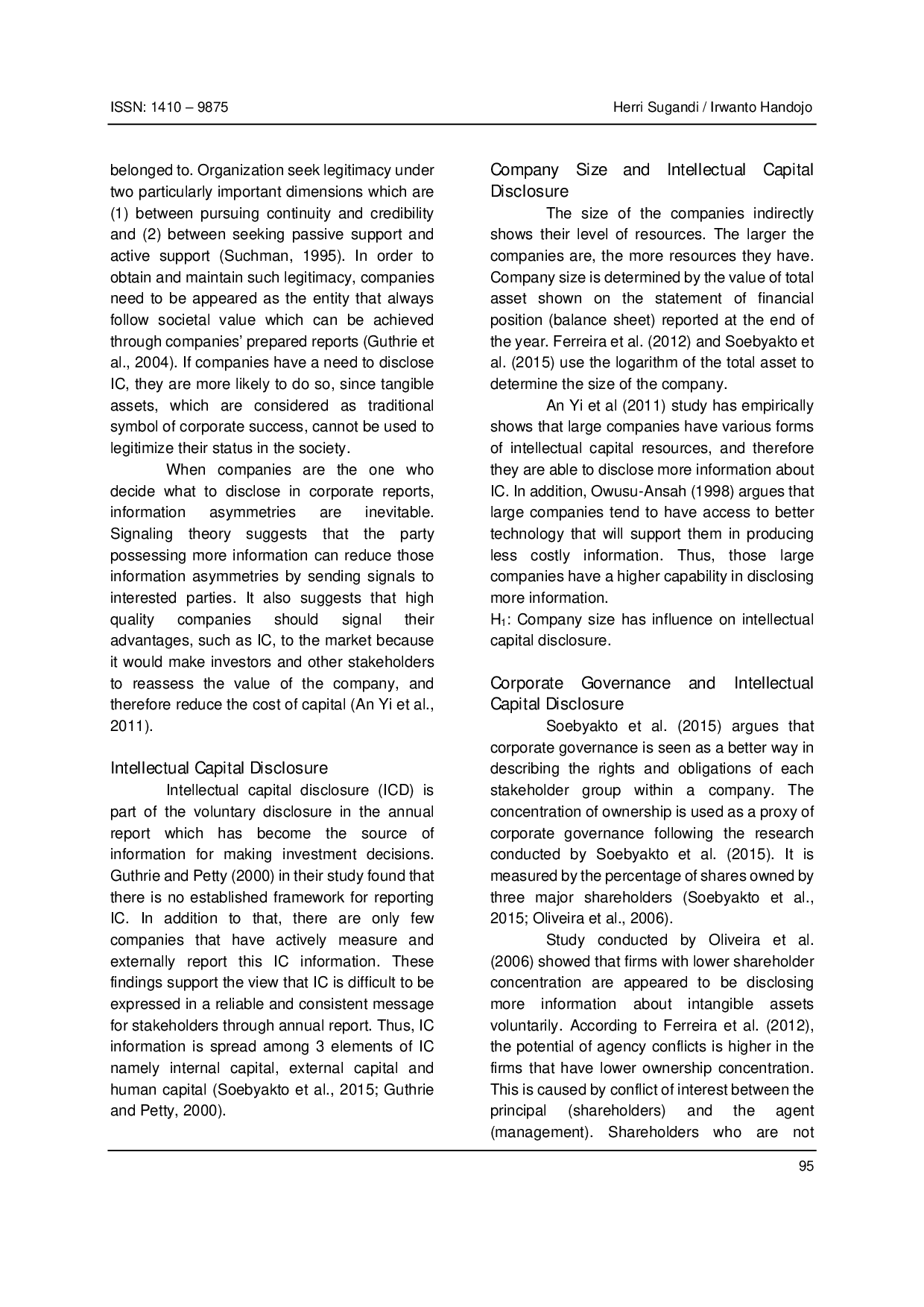 JURIS The Determinants of Intellectual Capital Disclosure
