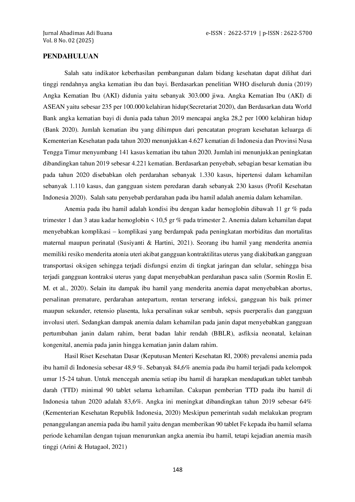 JURIS Pelatihan Pengolahan Tanaman Herbal Seduh Teh Kelor Telor Untuk Mencegah Anemia Pada Ibu Hamil