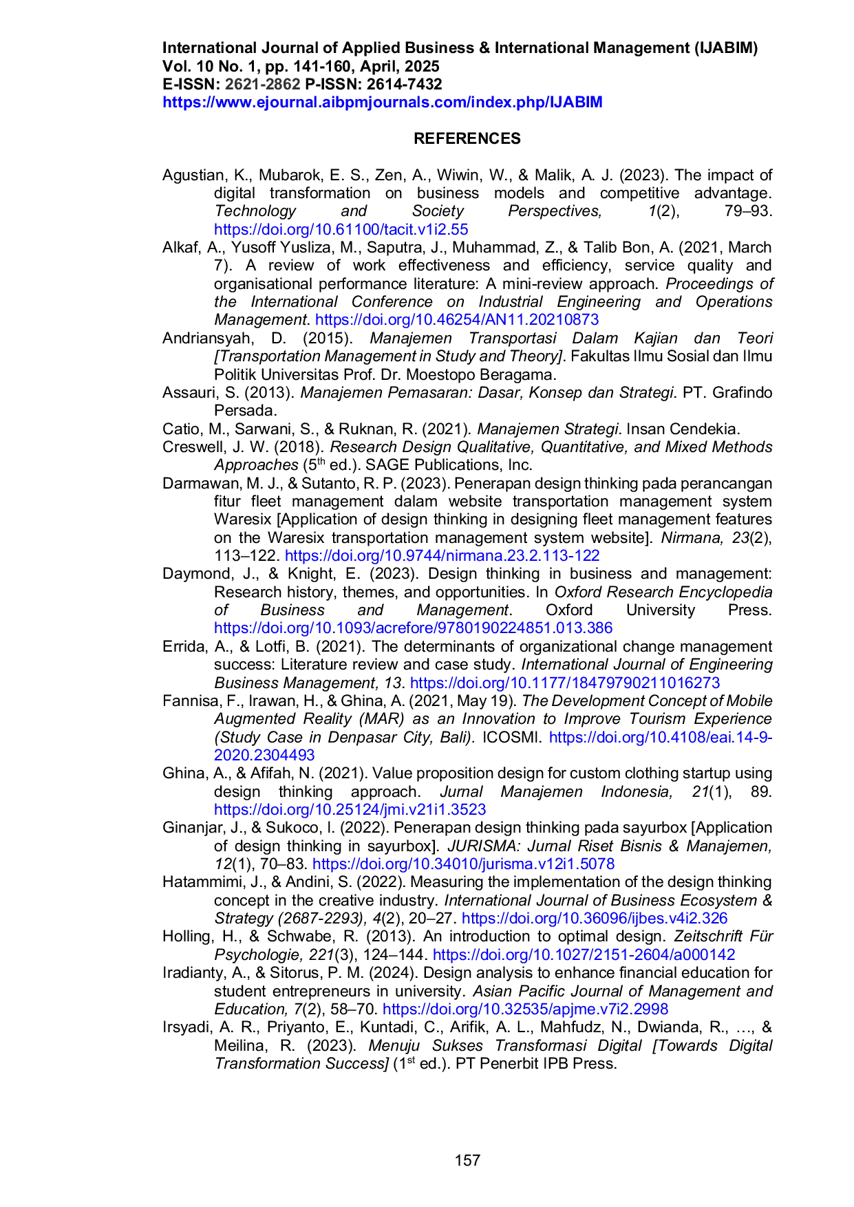 JURIS Development of a Fleet Management System Application A Design Thinking Approach at a Property Company