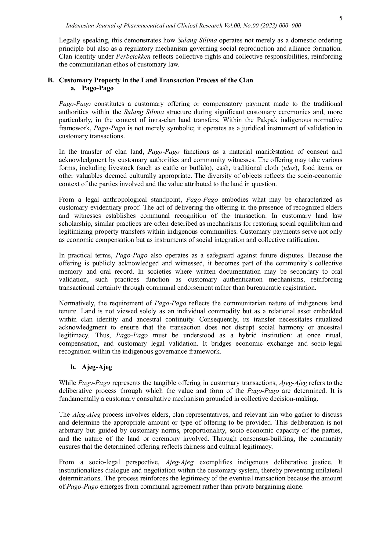 JURIS Identification and Inventory of Customary Ulayat Land among the Pakpak Indigenous Community in Dairi and Pakpak Bharat Regencies