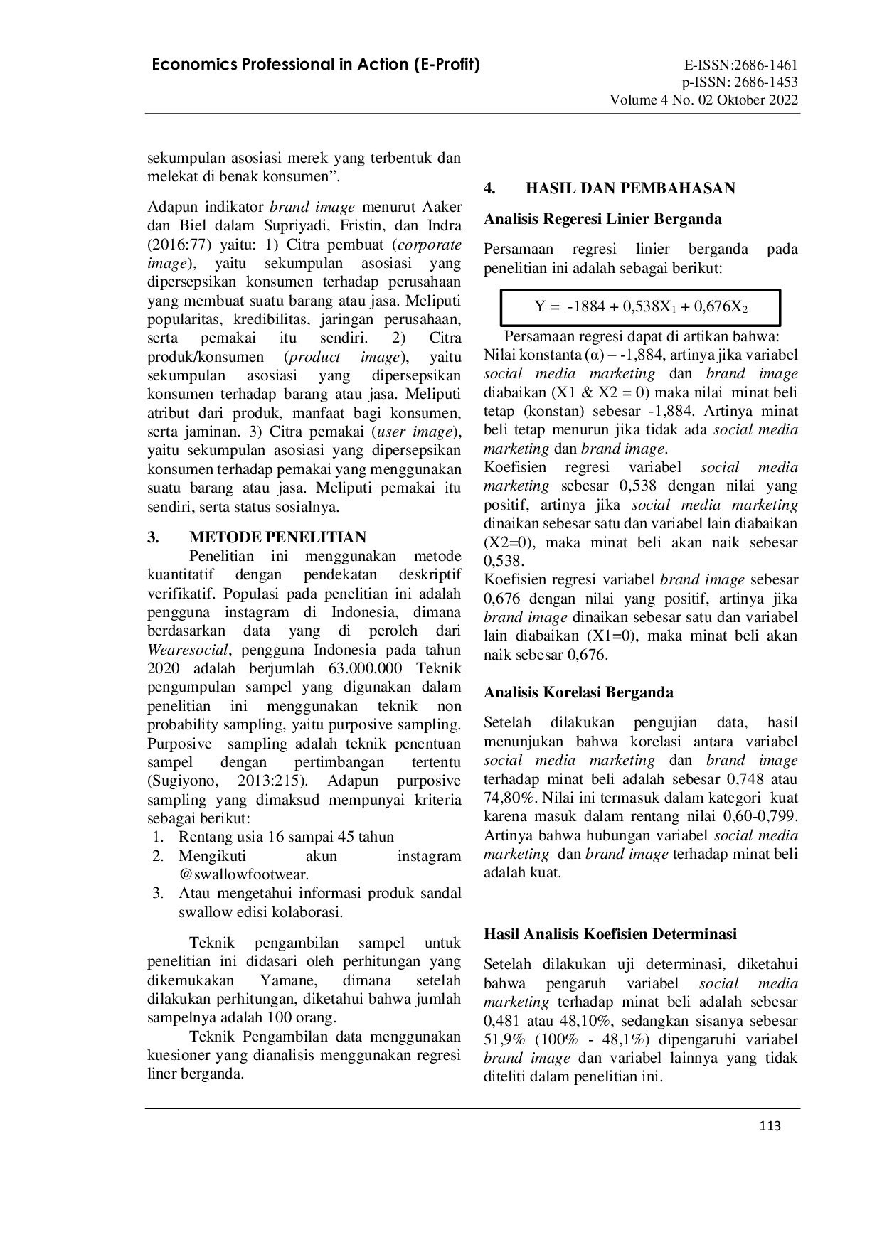 JURIS Social Media Marketing Melalui Instagram dan Brand Image dalam Membentuk Minat Beli Produk Lokal