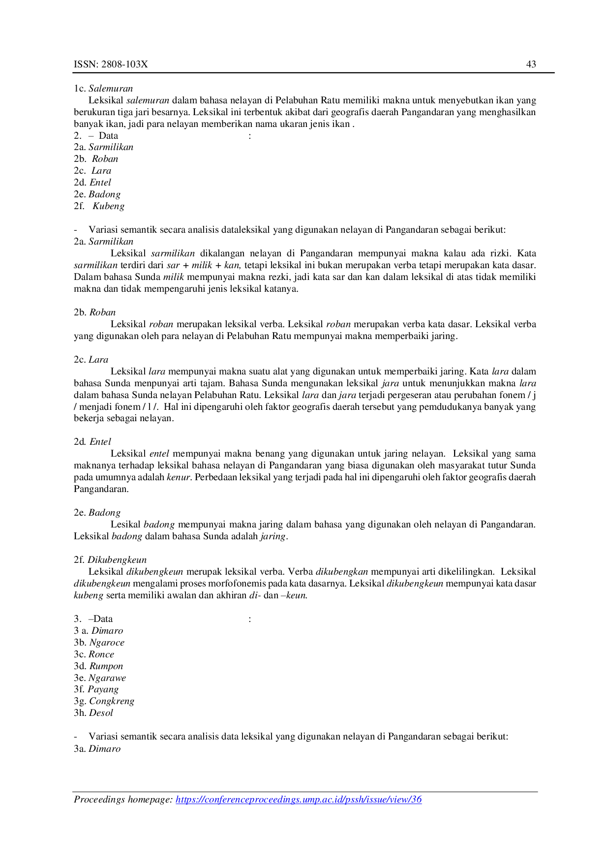 JURIS Variasi Leksikal pada Bahasa Nelayan Pantai Timur Pangandaran Jawa Barat