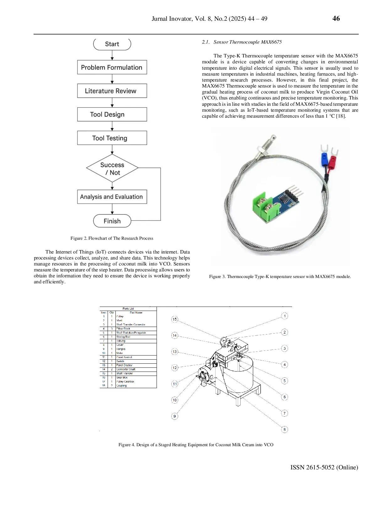 JURIS Design and Construction of an IoT Based Coconut Milk Processing Machine to Become VCO