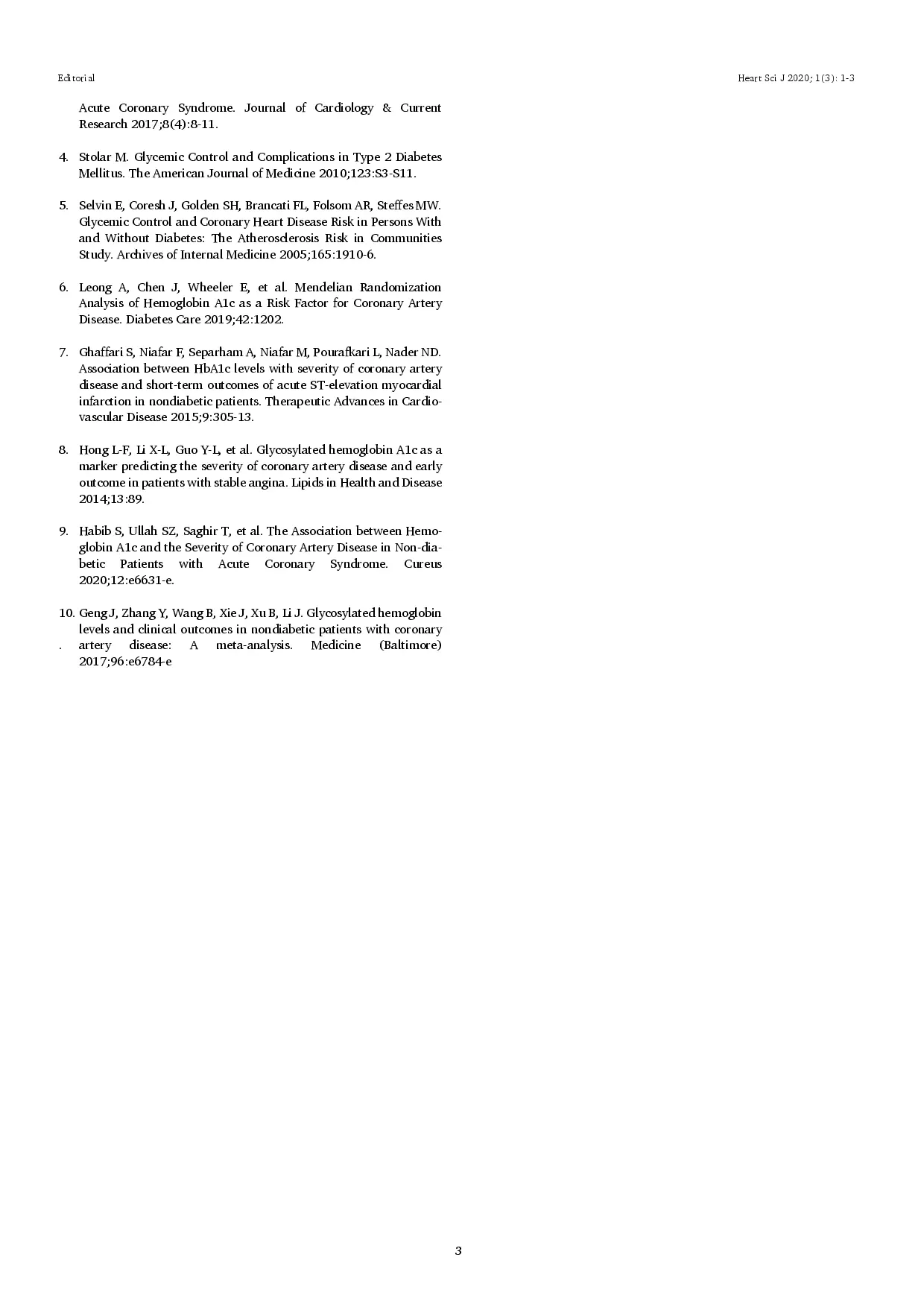 juris The Importance of Managing HbA1c in Coronary Artery Disease Keep It Low