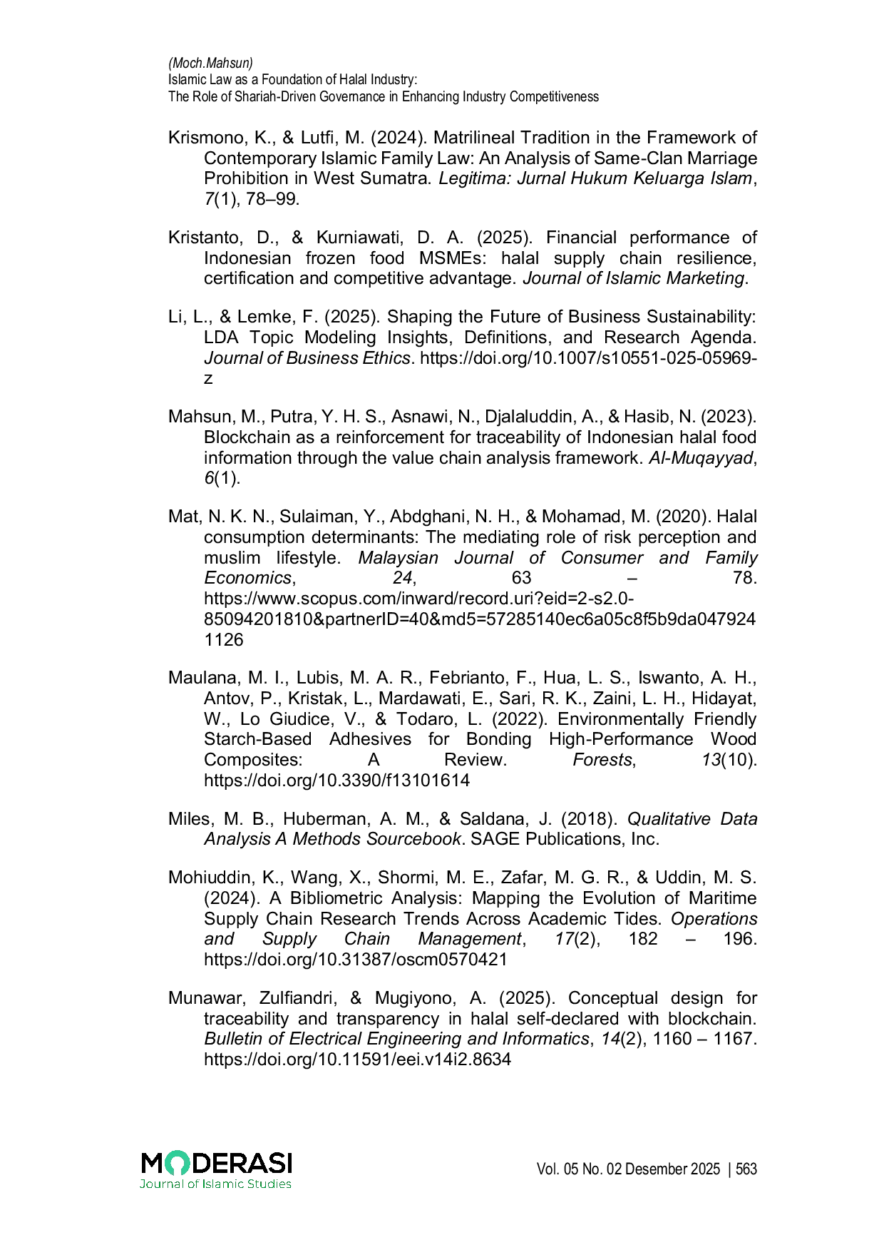 JURIS Islamic Law as a Foundation of Halal Industry The Role of Shariah Driven Governance in Enhancing Industry Competitiveness