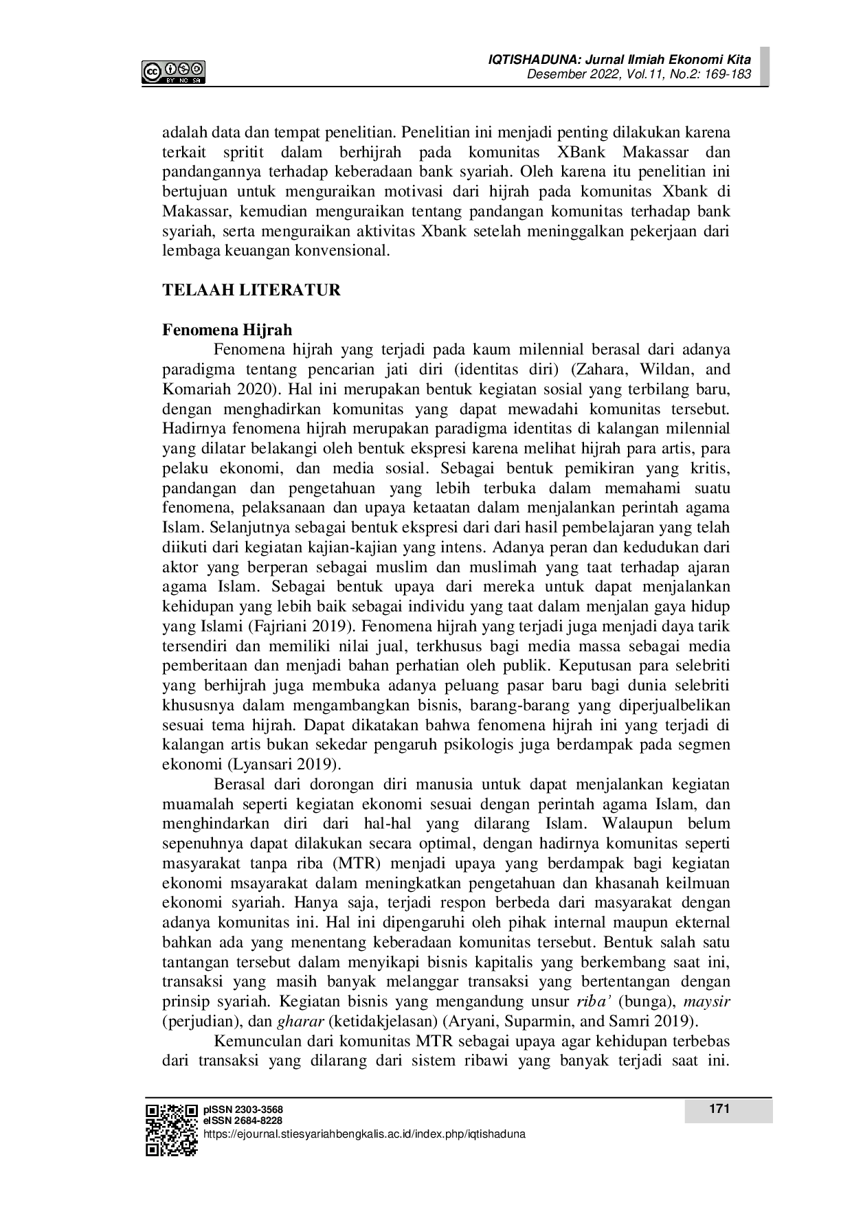 juris Fenomena Hijrah Pegawai Bank Pada Komunitas XBank Di Kota Makassar