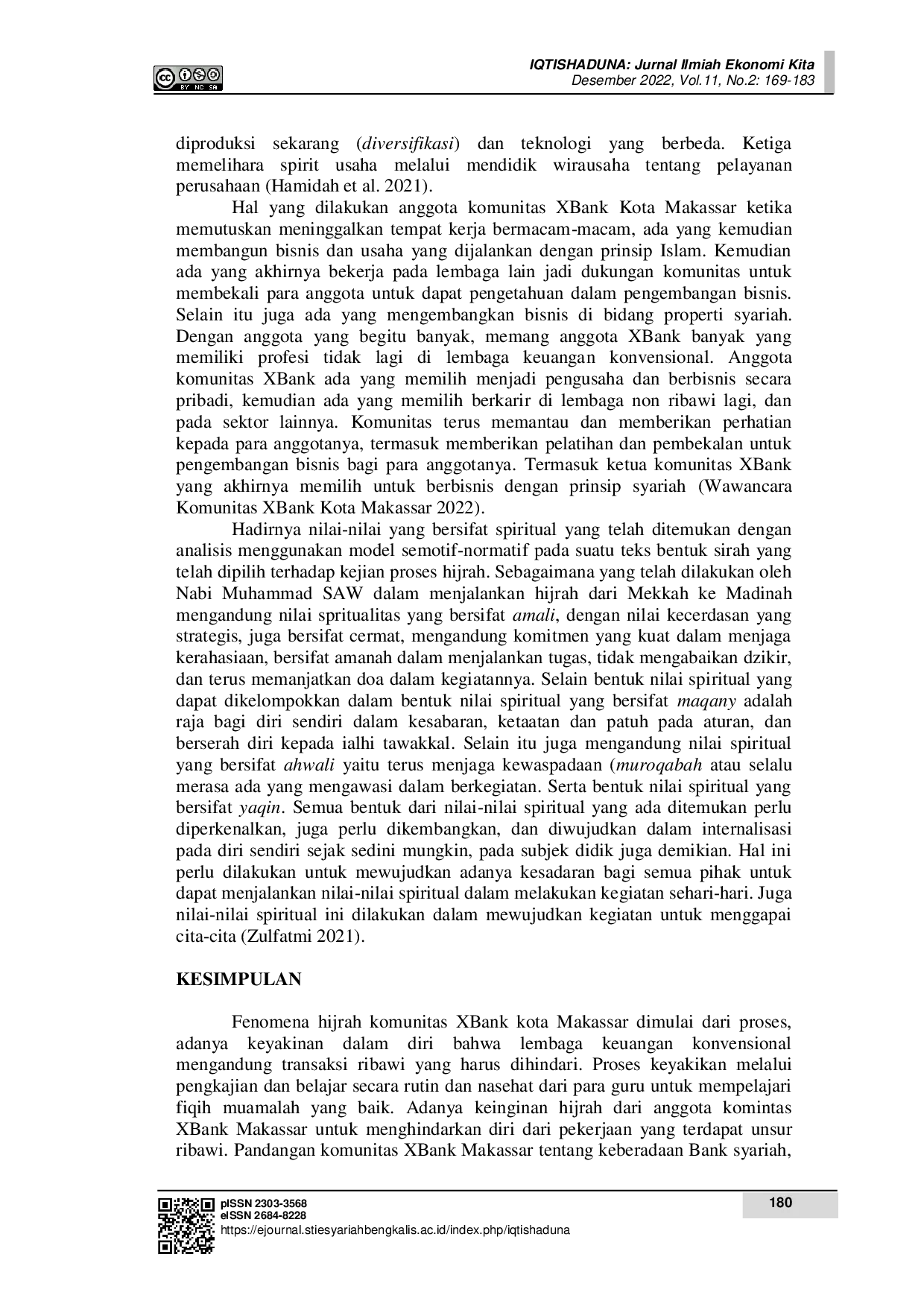 juris Fenomena Hijrah Pegawai Bank Pada Komunitas XBank Di Kota Makassar