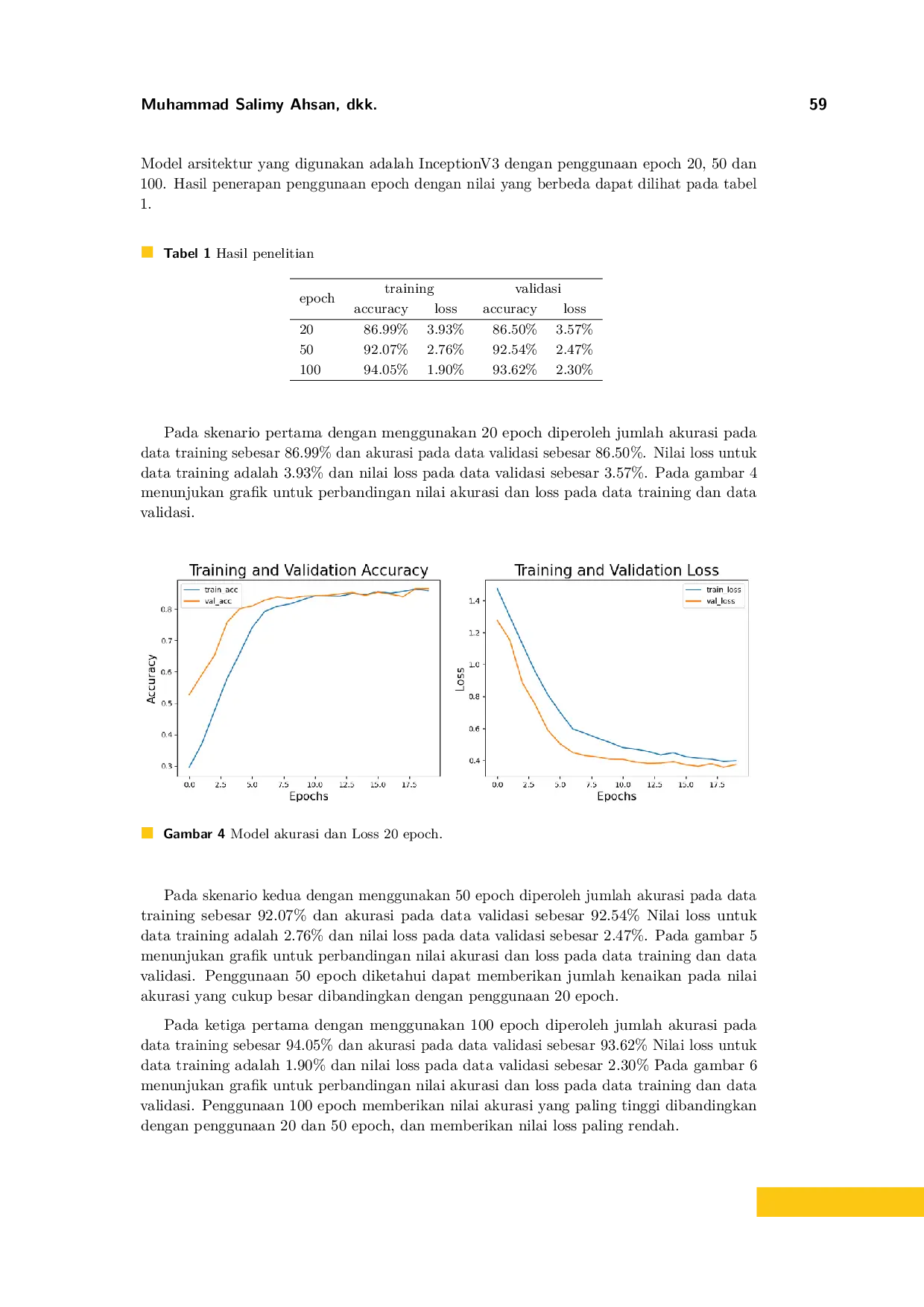 JURIS Implementation of the InceptionV3 model in the classification of chicken diseases