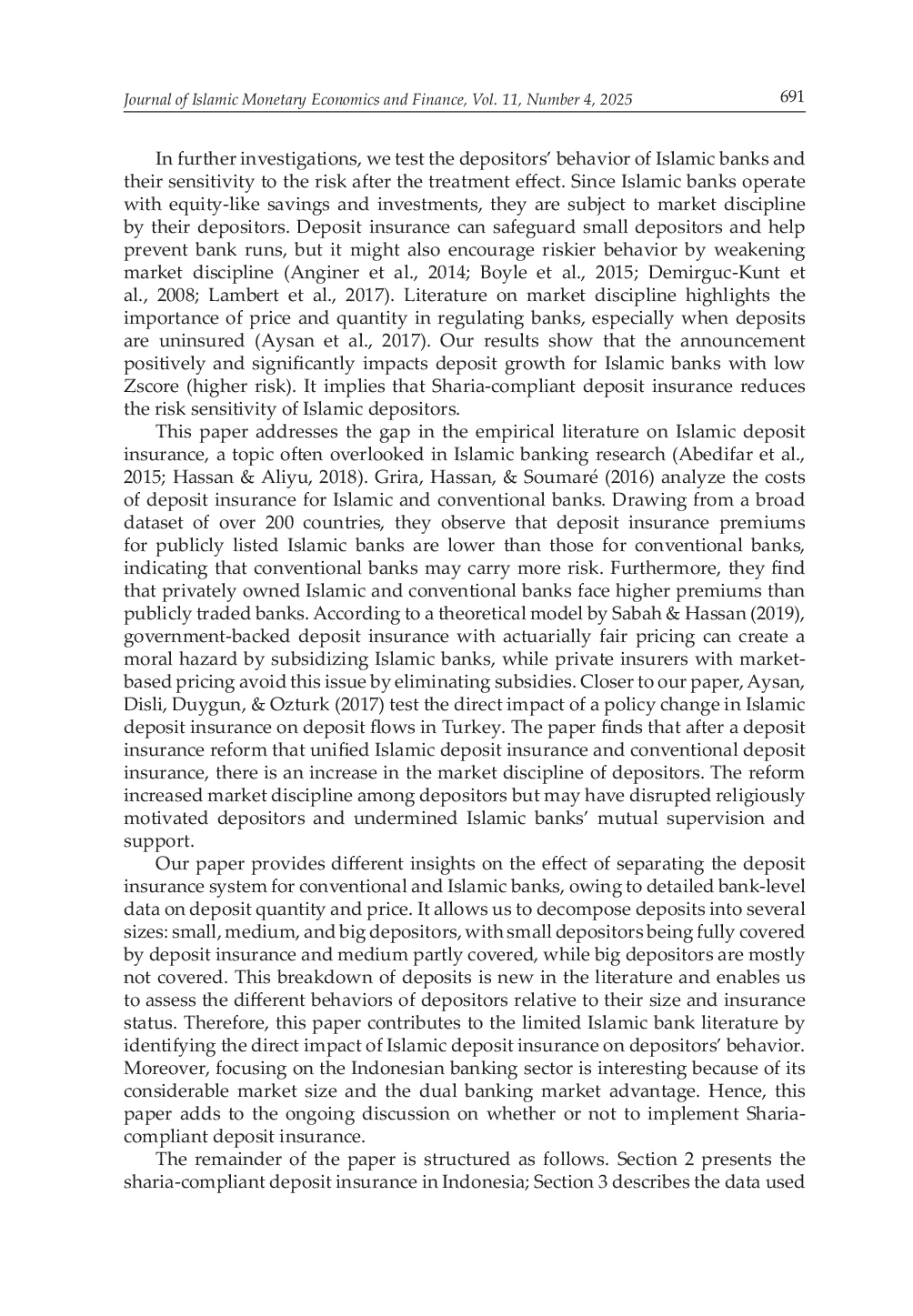 JURIS Sharia Compliant Deposit Insurance and Deposit Flows Evidence from a Dual Banking Market