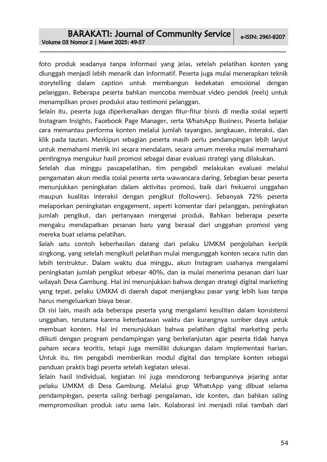 JURIS Strategi Digital Marketing untuk UMKM Pemanfaatan Media Sosial sebagai Sarana Promosi Efektif