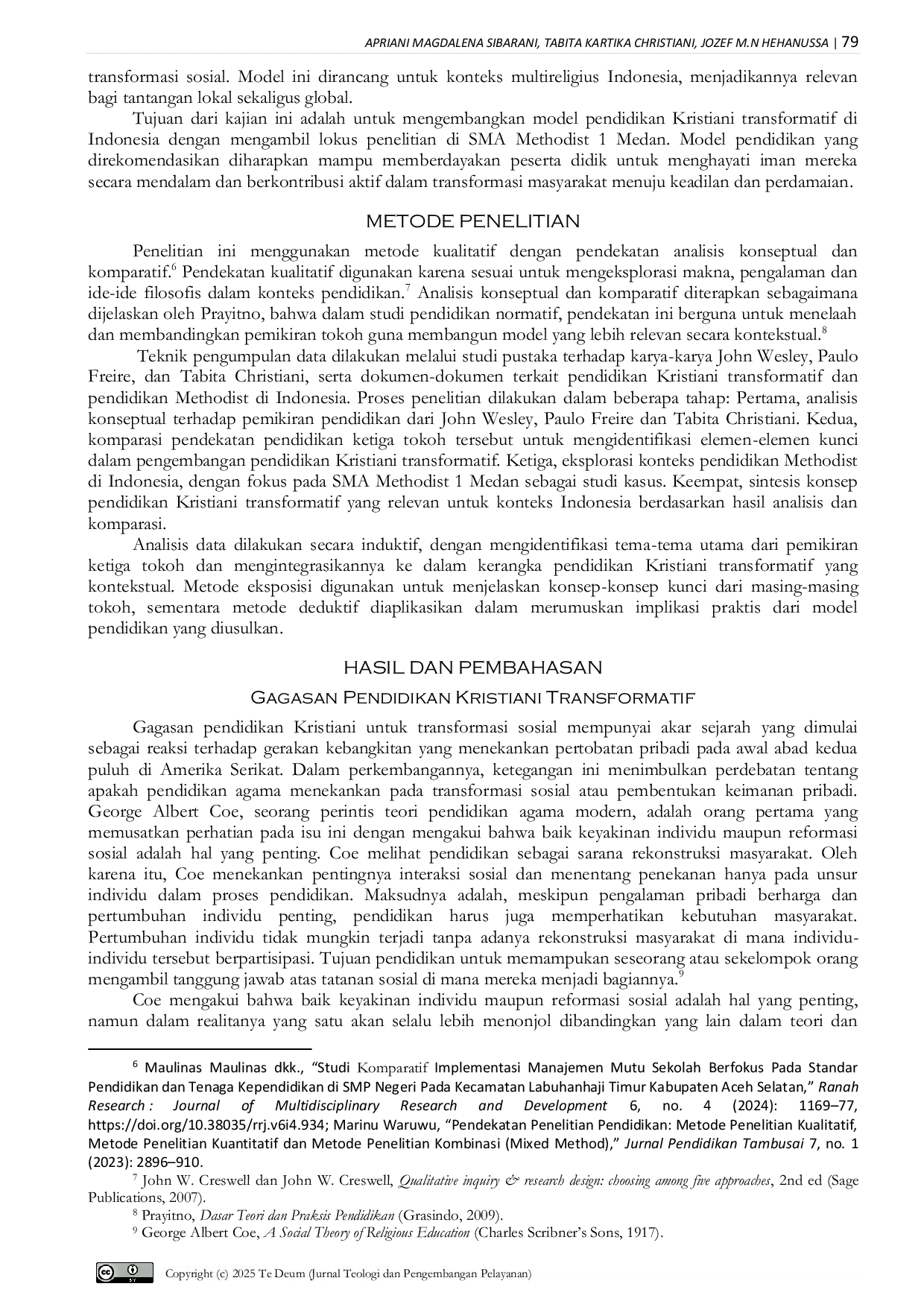 JURIS Pendidikan Kristiani Transformatif dalam Konteks Indonesia