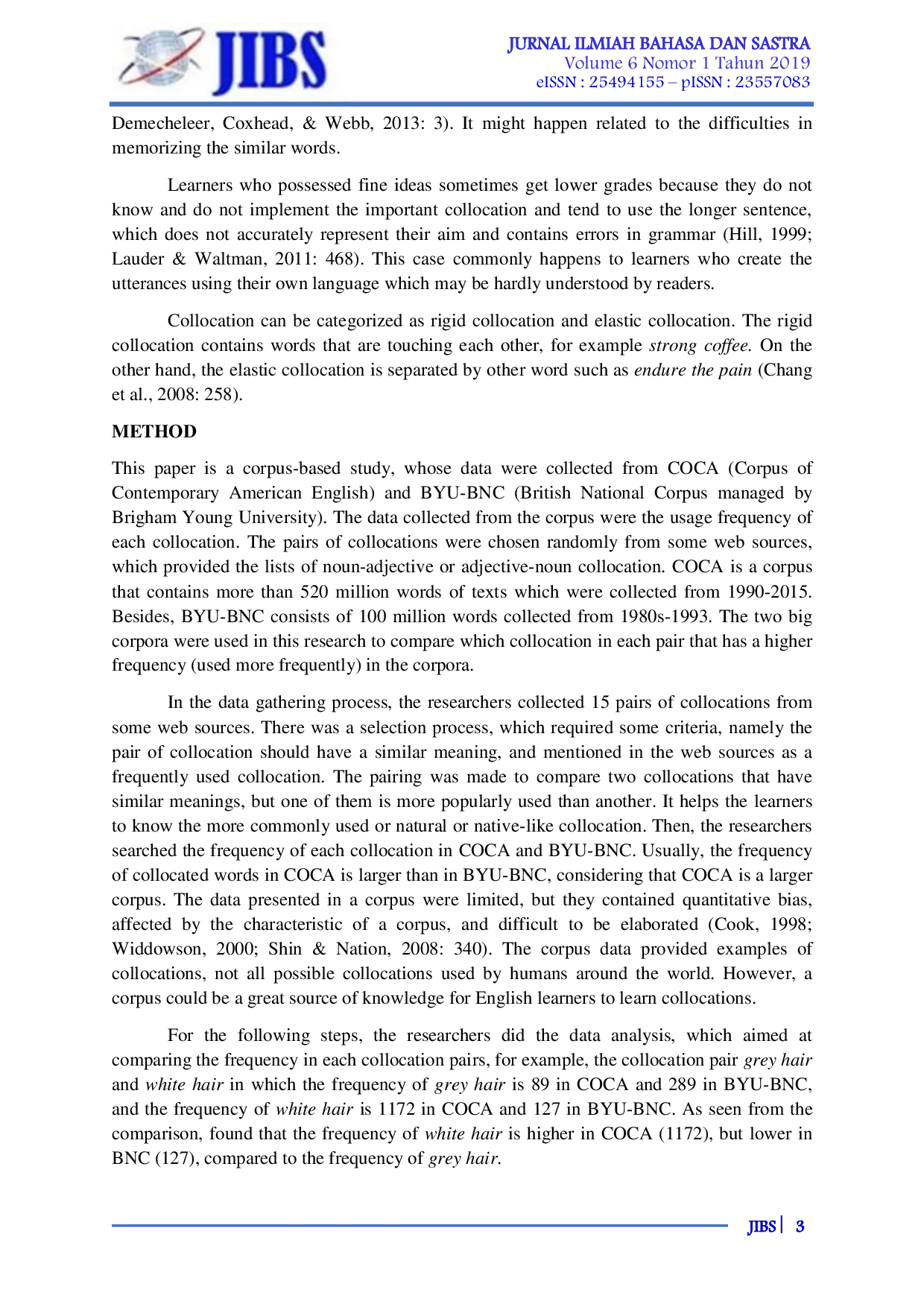 JURIS Frequent Collocation Of Adjective Noun And Noun Adjective Corpus Analysis