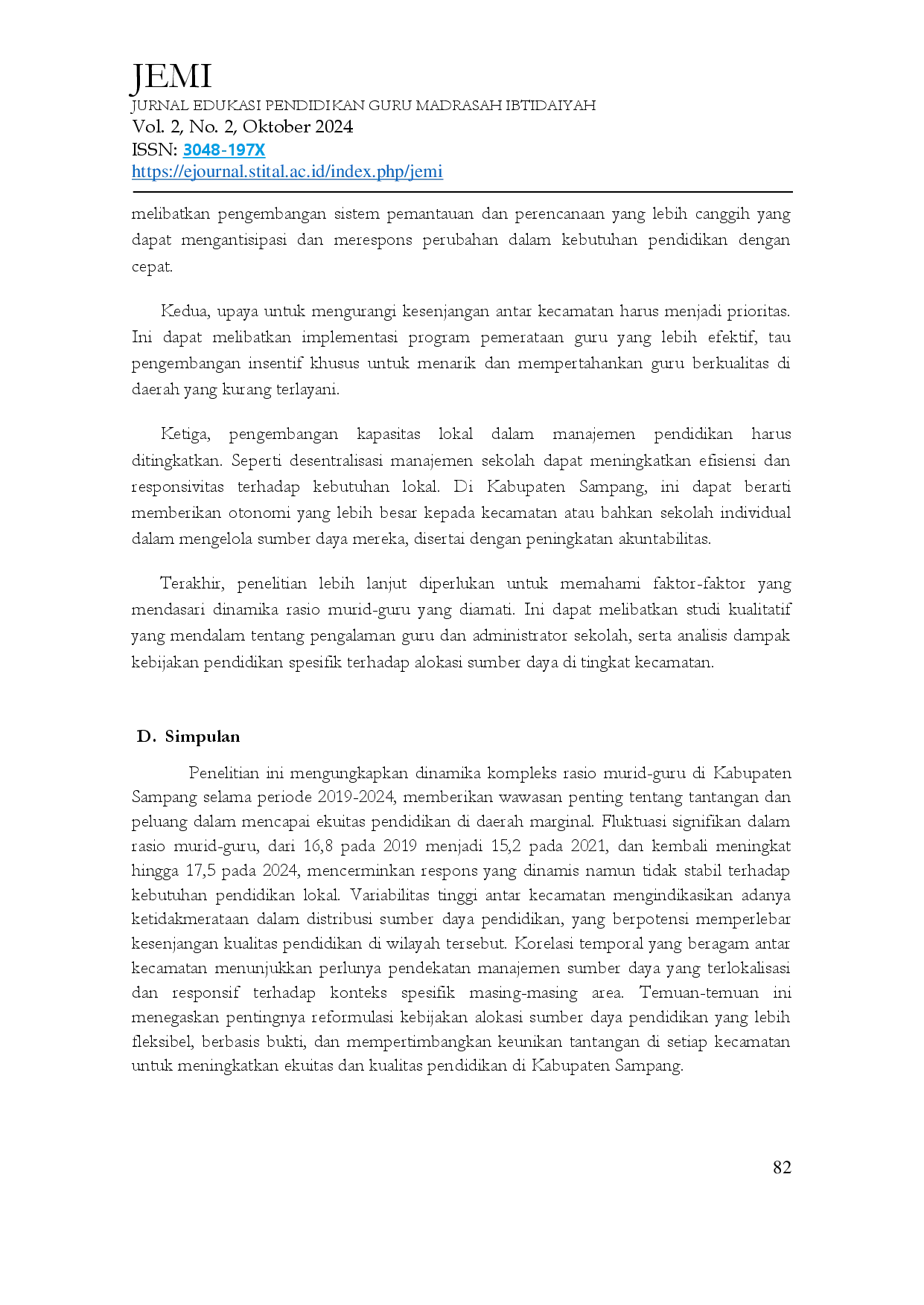 juris Analisis Longitudinal Dinamika Rasio MuridAcGuru Dan Implikasi Siya Terhadap Kualitas Pendidikan Dasar