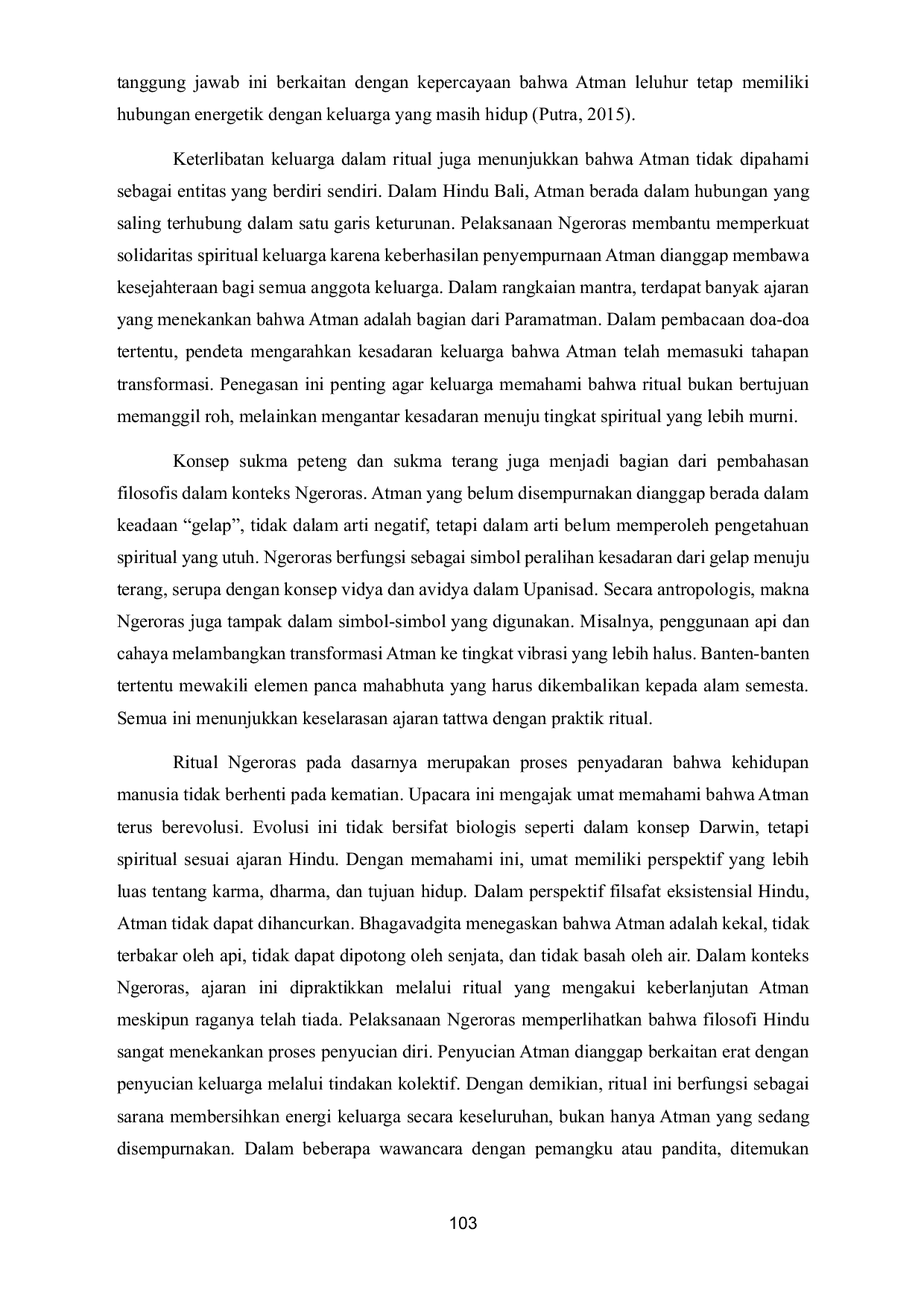 JURIS Makna Filsafat Atman Dalam Pelaksanaan Upacara Ngeroras