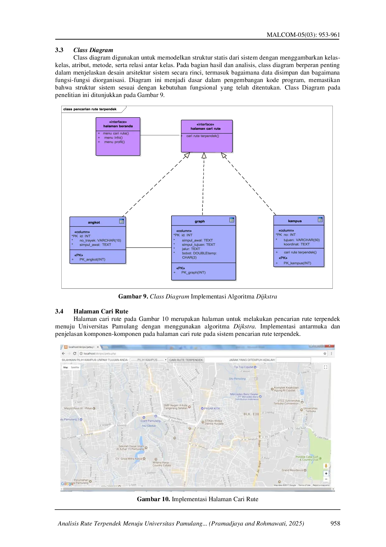 JURIS Analisis Rute Terpendek Menuju Universitas Pamulang dengan Implementasi Algoritma Dijkstra
