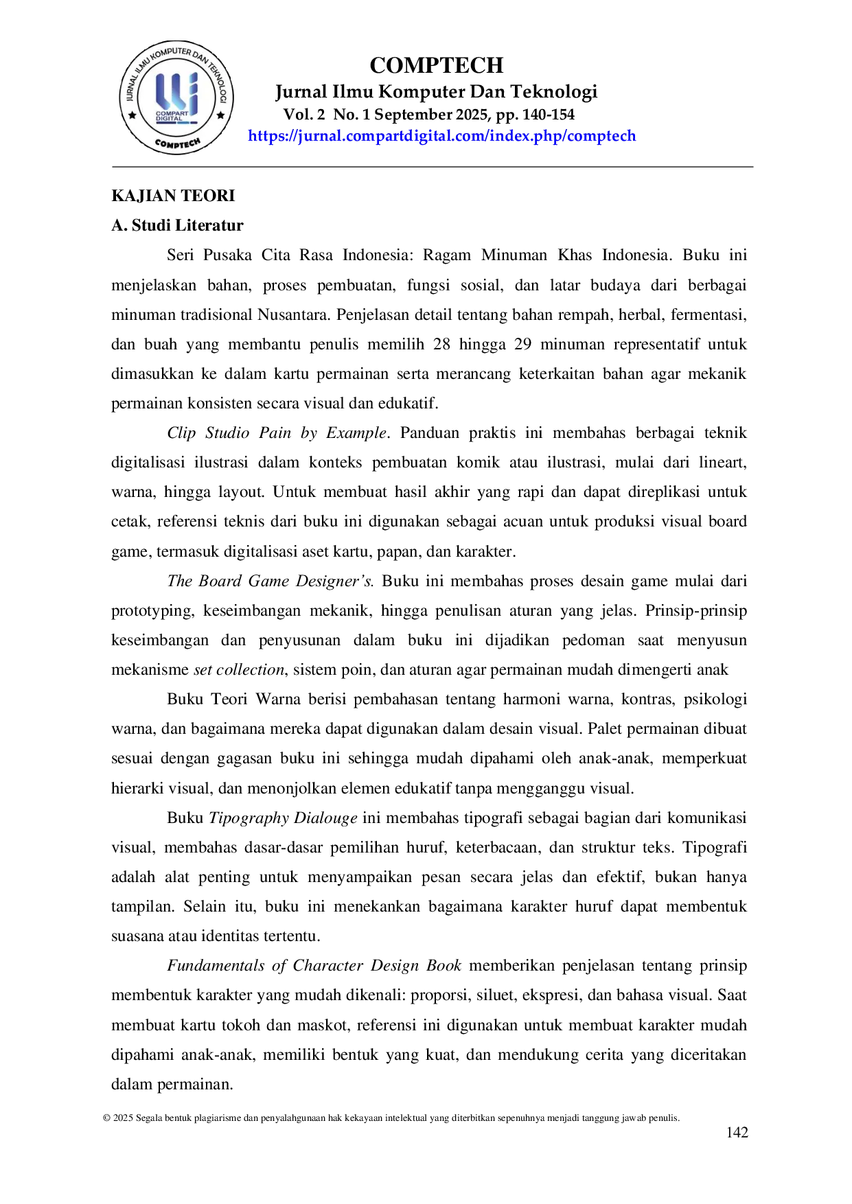 JURIS Perancangan Board Game Edukatif Seruput Sebagai Sarana Interaktif Pengenalan Minuman Tradisional