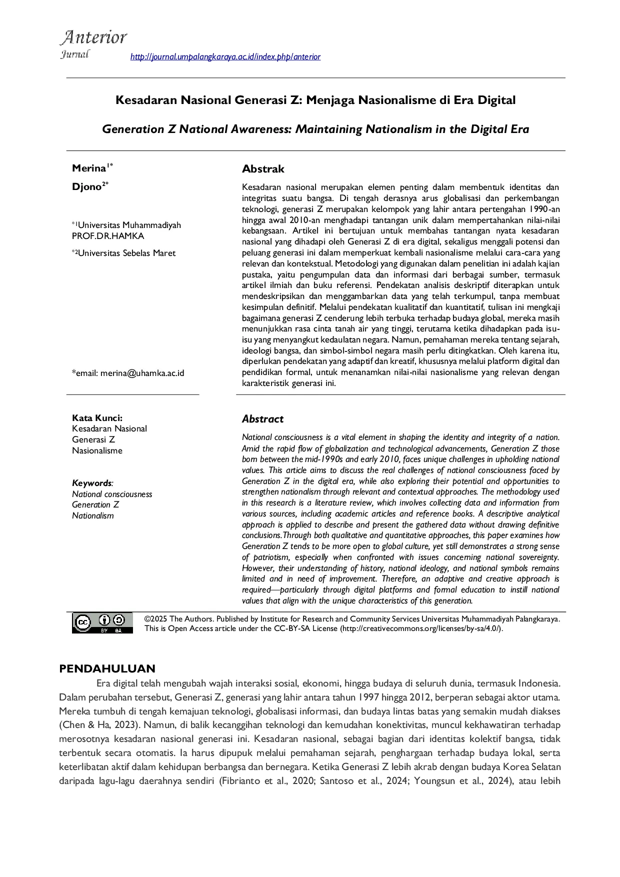 JURIS Kesadaran Nasional Generasi Z Menjaga Nasionalisme di Era Digital