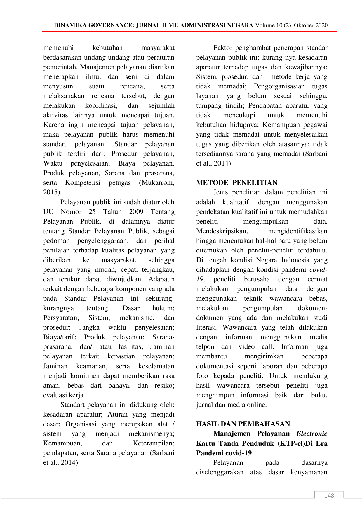 juris Manajemen Pelayanan Ktp El Di Era Pandemi Covid 19