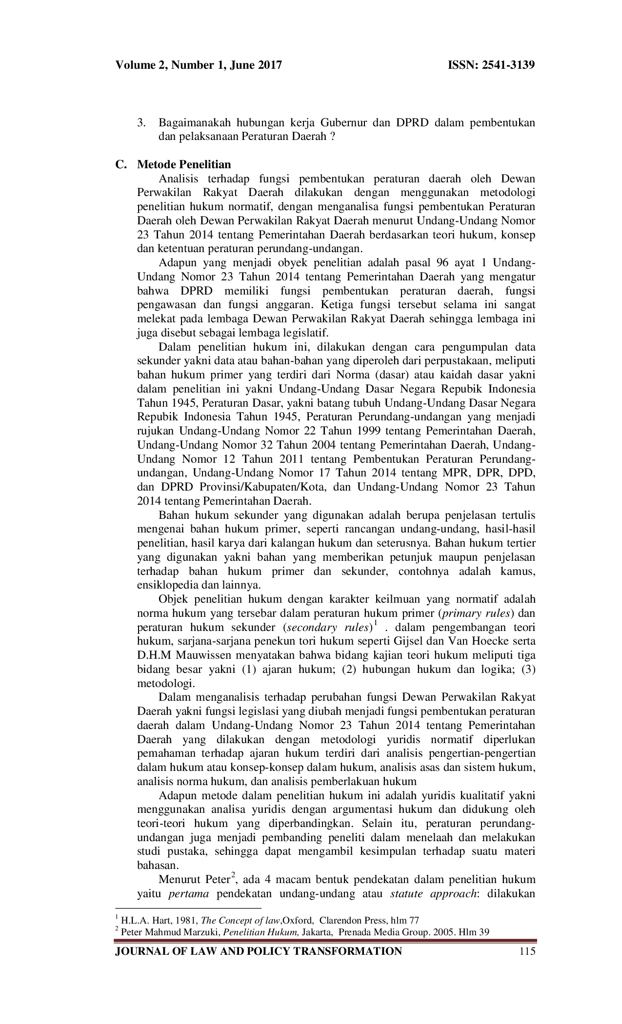 JURIS Fungsi Pembentukan Peraturan Daerah oleh Dewan Perwakilan Rakyat Daerah