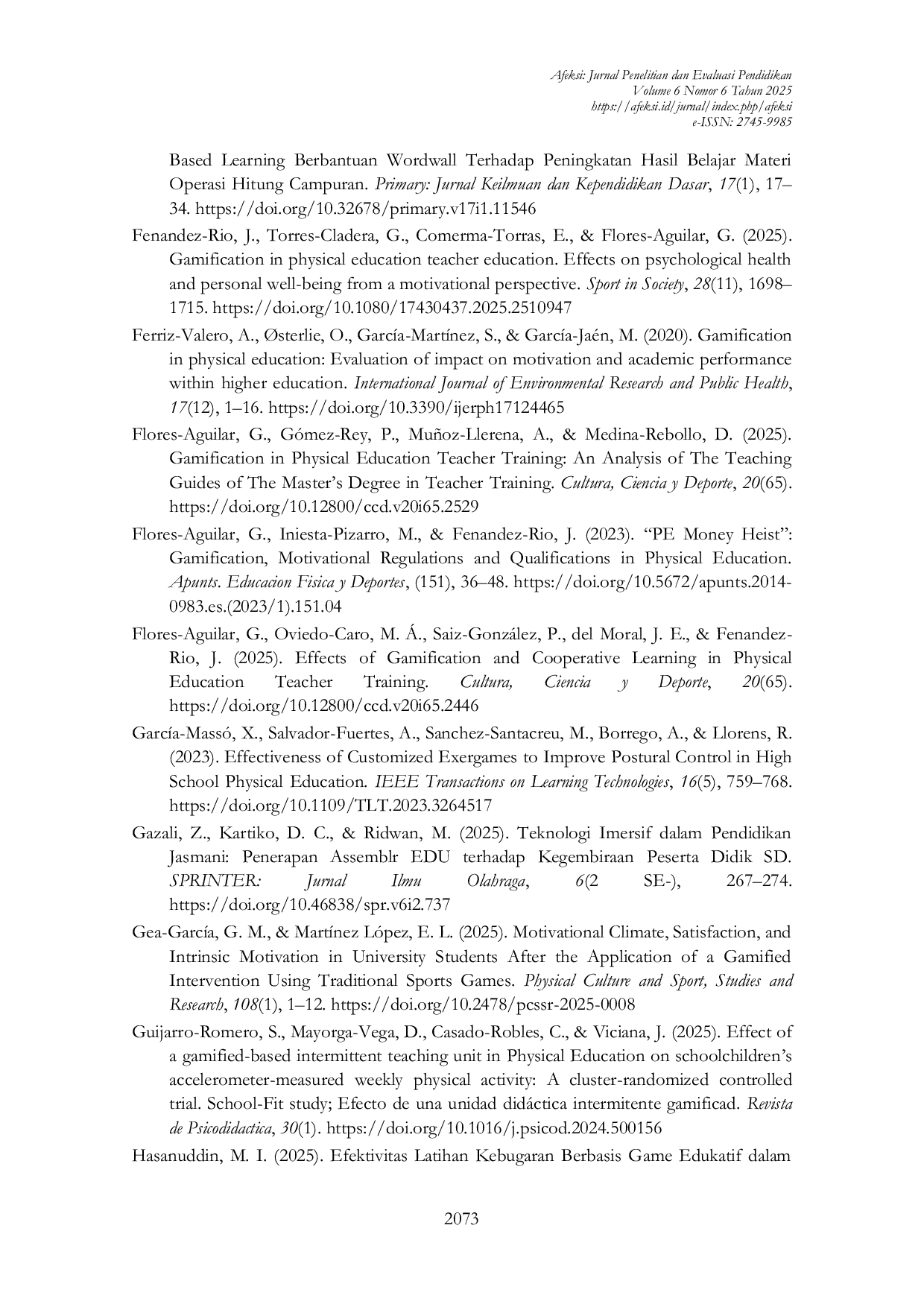 JURIS Pembelajaran Berbasis Permainan dalam Pendidikan Jasmani Tinjauan Kepustakaan Sistematis Tren Dan Tantangan