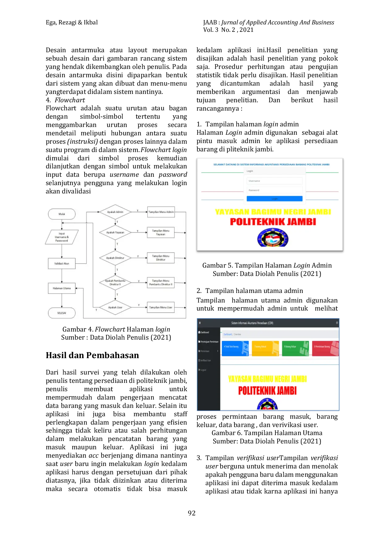 JURIS Perancangan Sistem Persediaan Barang Habis Pakai Di Politeknik Jambi
