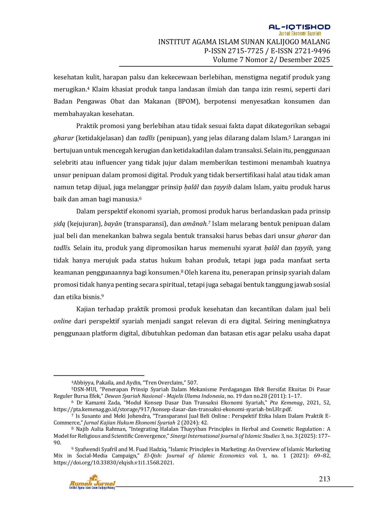 JURIS Mengungkap Tabir Kejahatan Promosi Digital Produk Kesehatan dan Kecantikan Dalam Perspektif Ekonomi Syariah