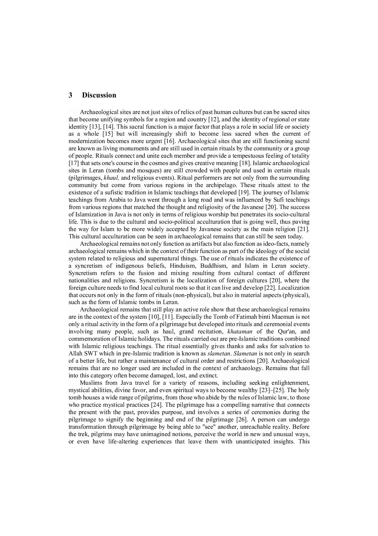 JURIS Rituals on Archaeological Site in Leran Gresik Indonesia