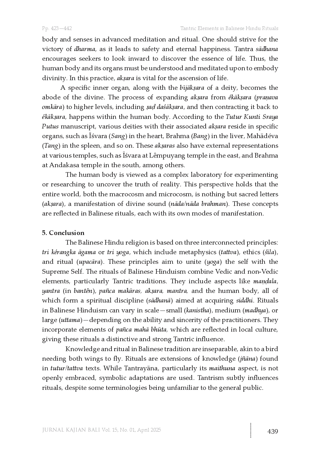 juris Tantric Elements in Balinese Hindu Rituals