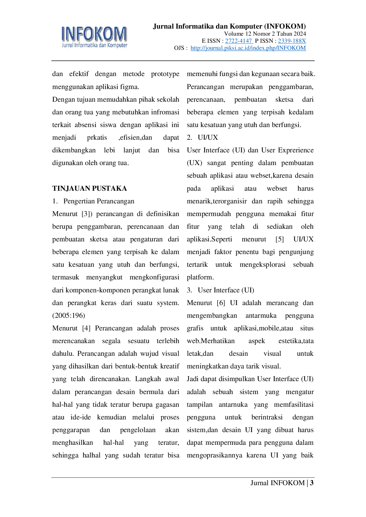 JURIS Perancangan UI UX Aplikasi School Control Hub Layanan Informasi Absensi Siswa Menggunakan Aplikasi Figma